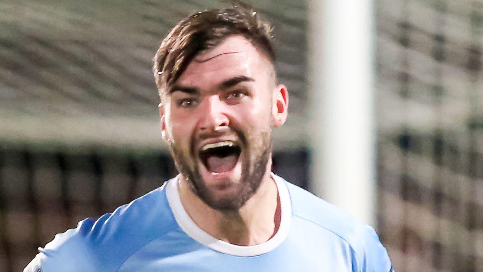 Johnny McMurray scored two for Ballymena United