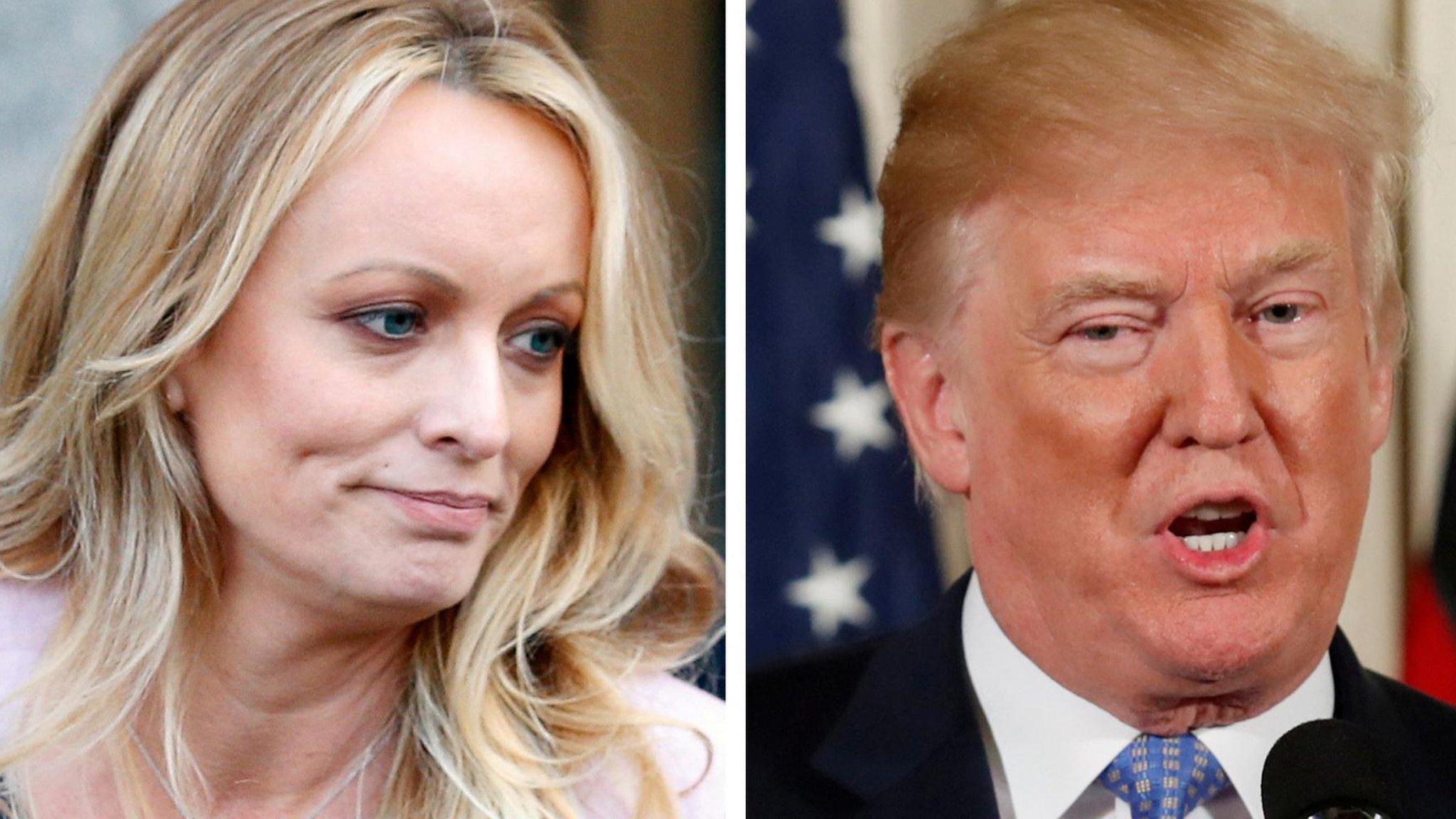 Stormy Daniels and Donald Trump