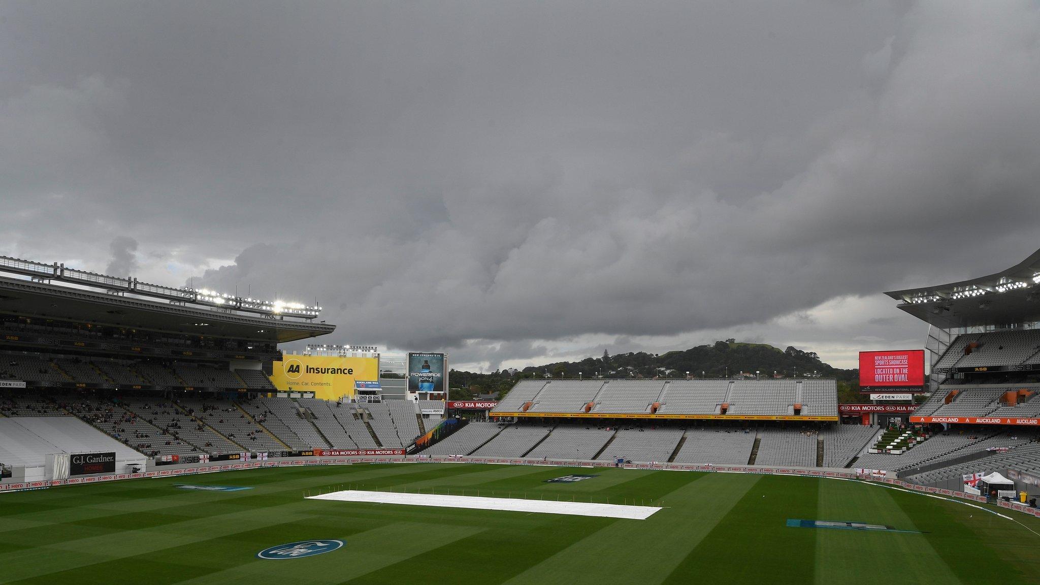 Dark clouds above Eden Park