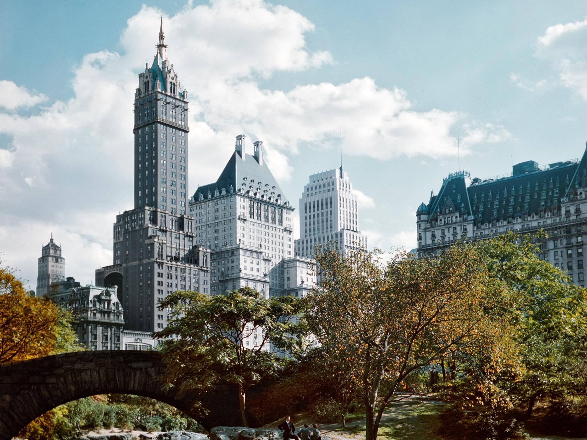 Plaza Hotel (Right), Central Park, New York