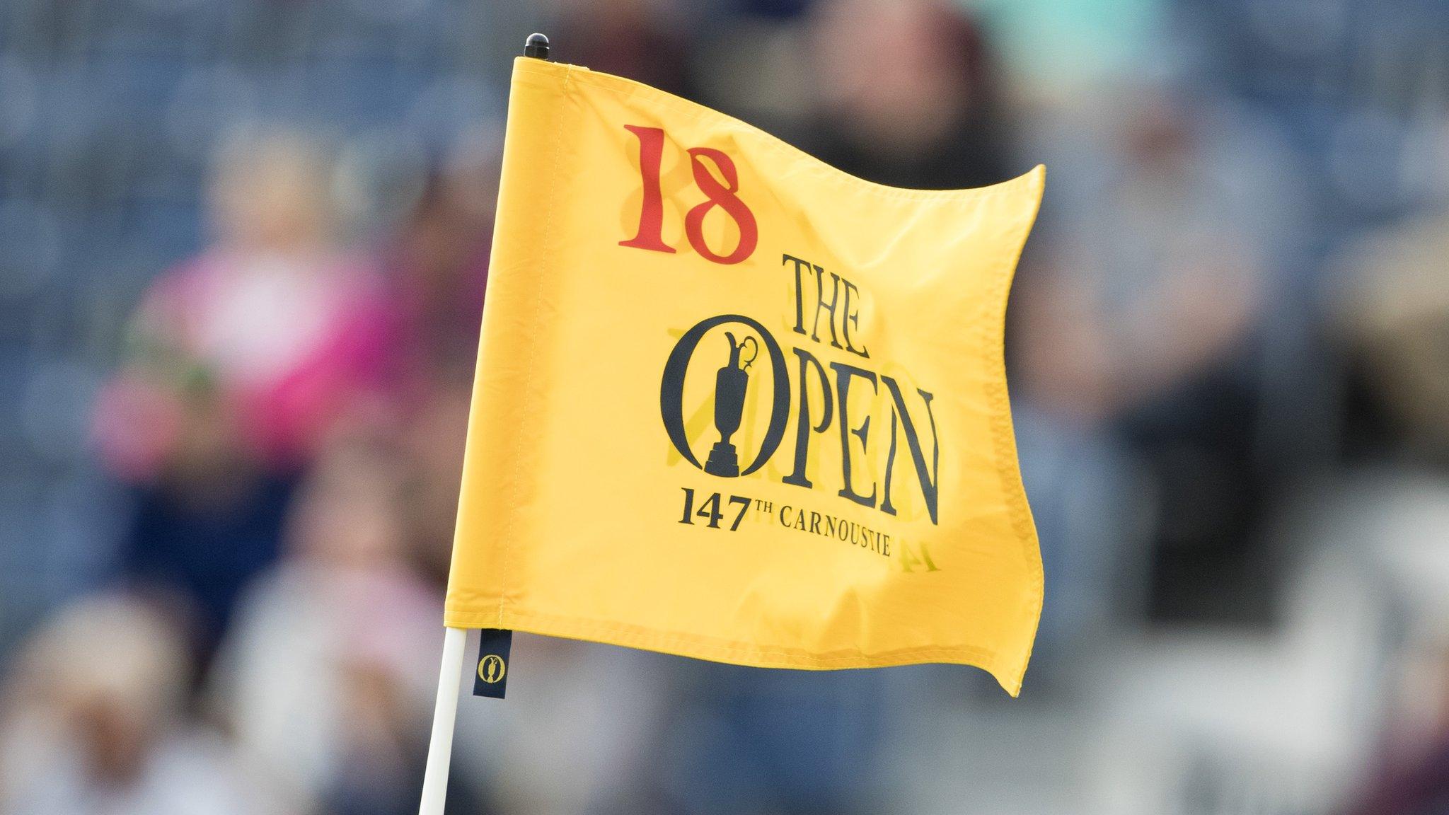 The 18th flag at Carnoustie