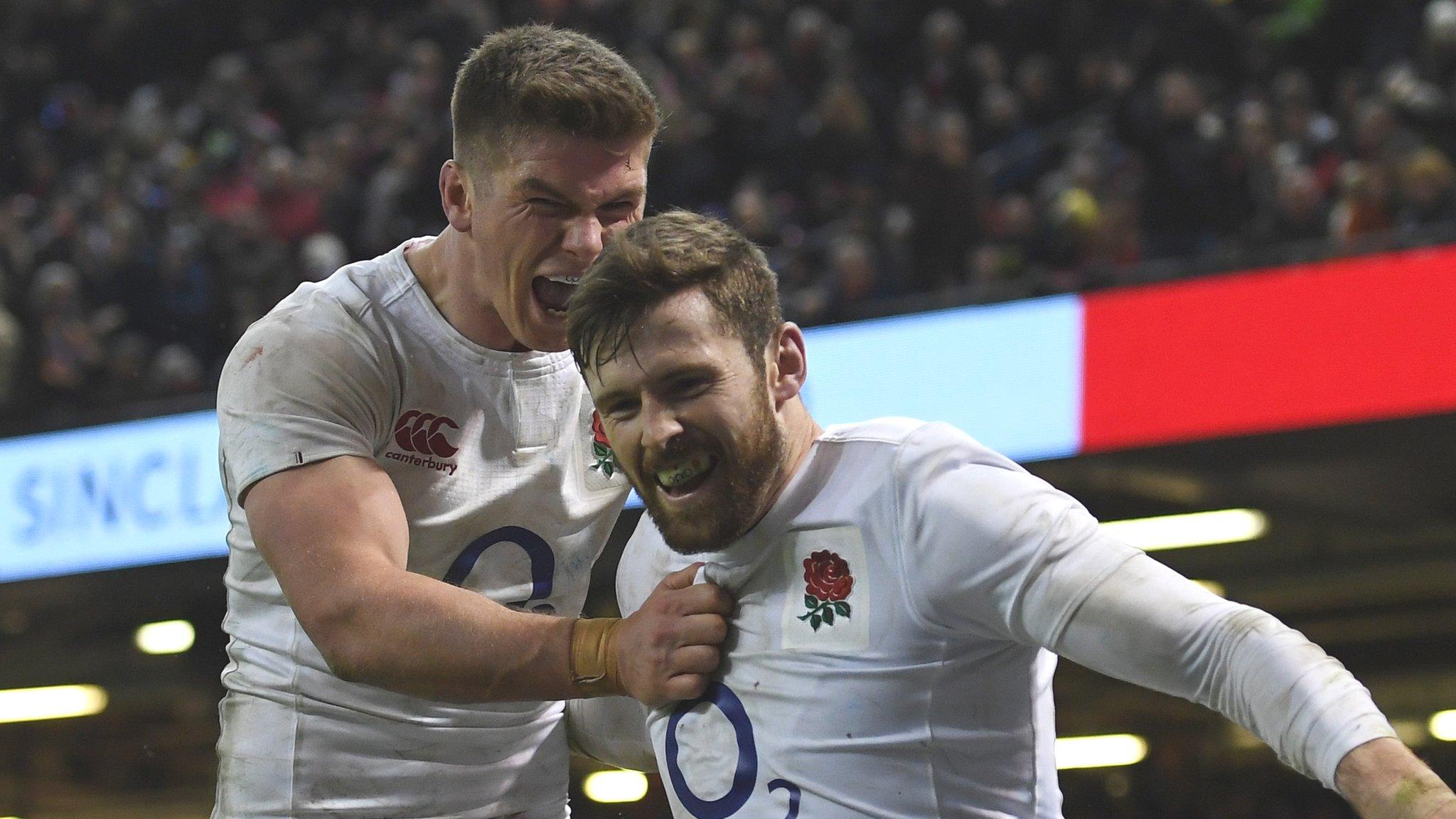 Owen Farrell and Elliot Daly