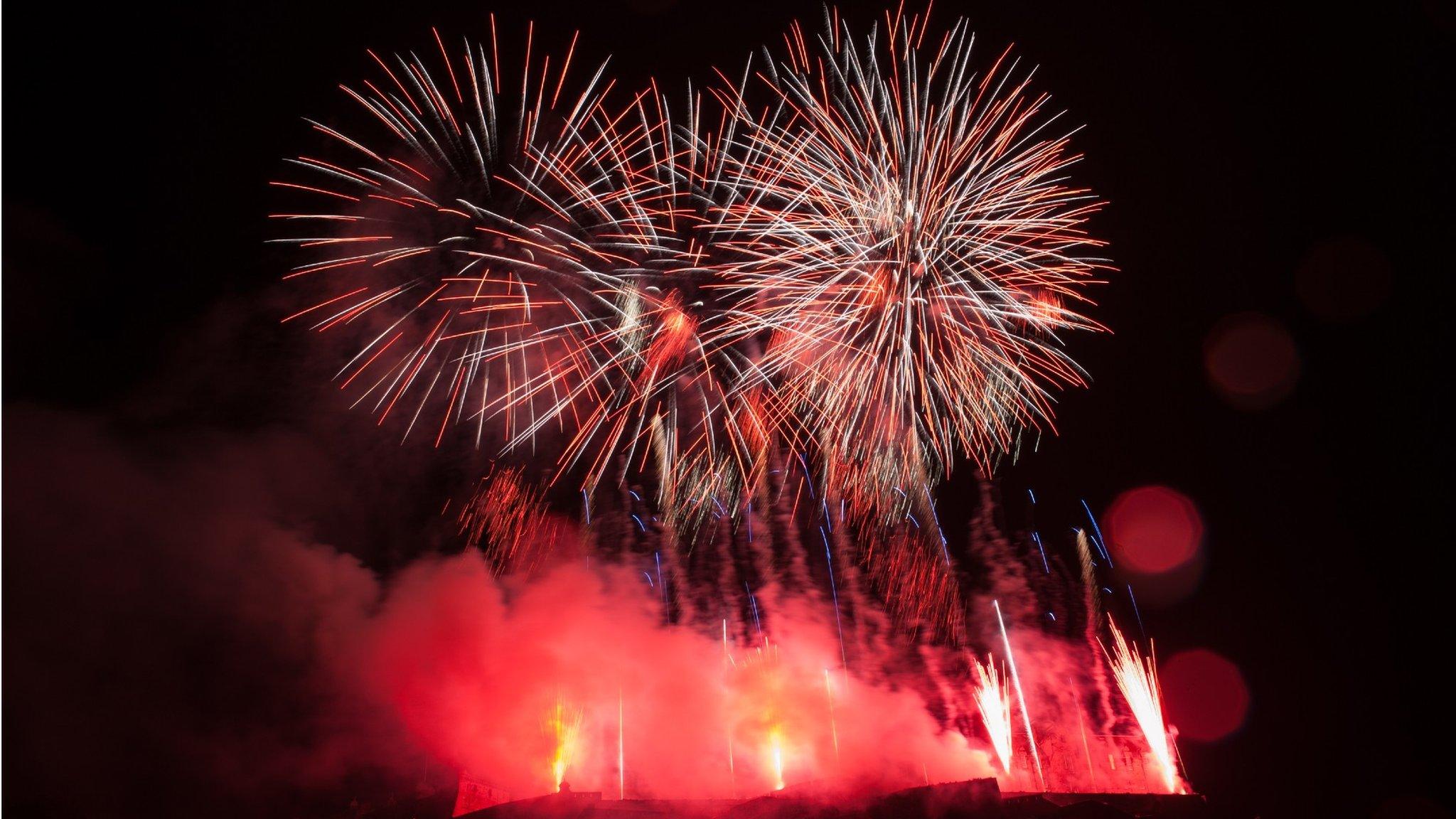 Edinburgh Festival fireworks in 2015