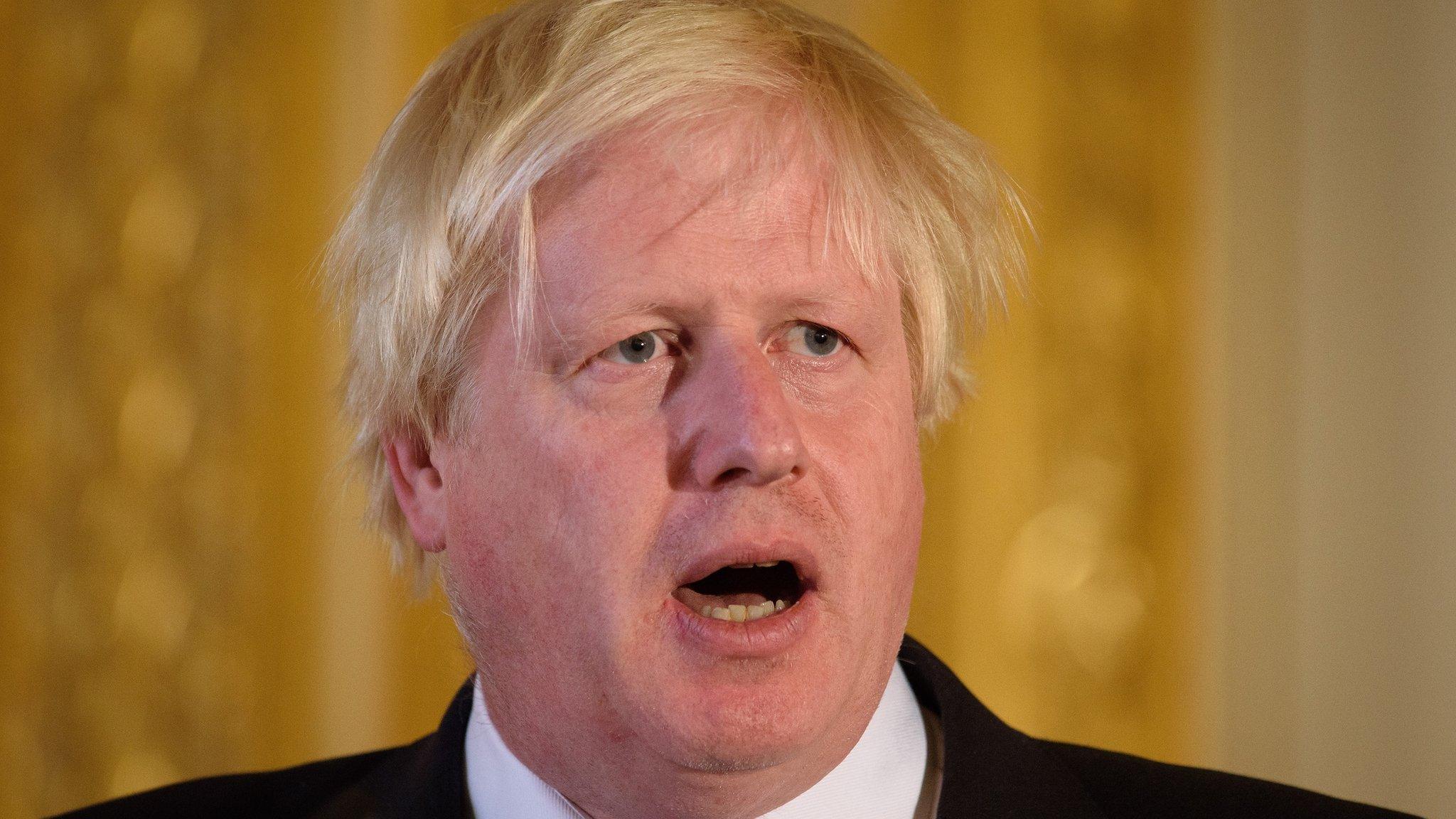 Foreign Secretary Boris Johnson