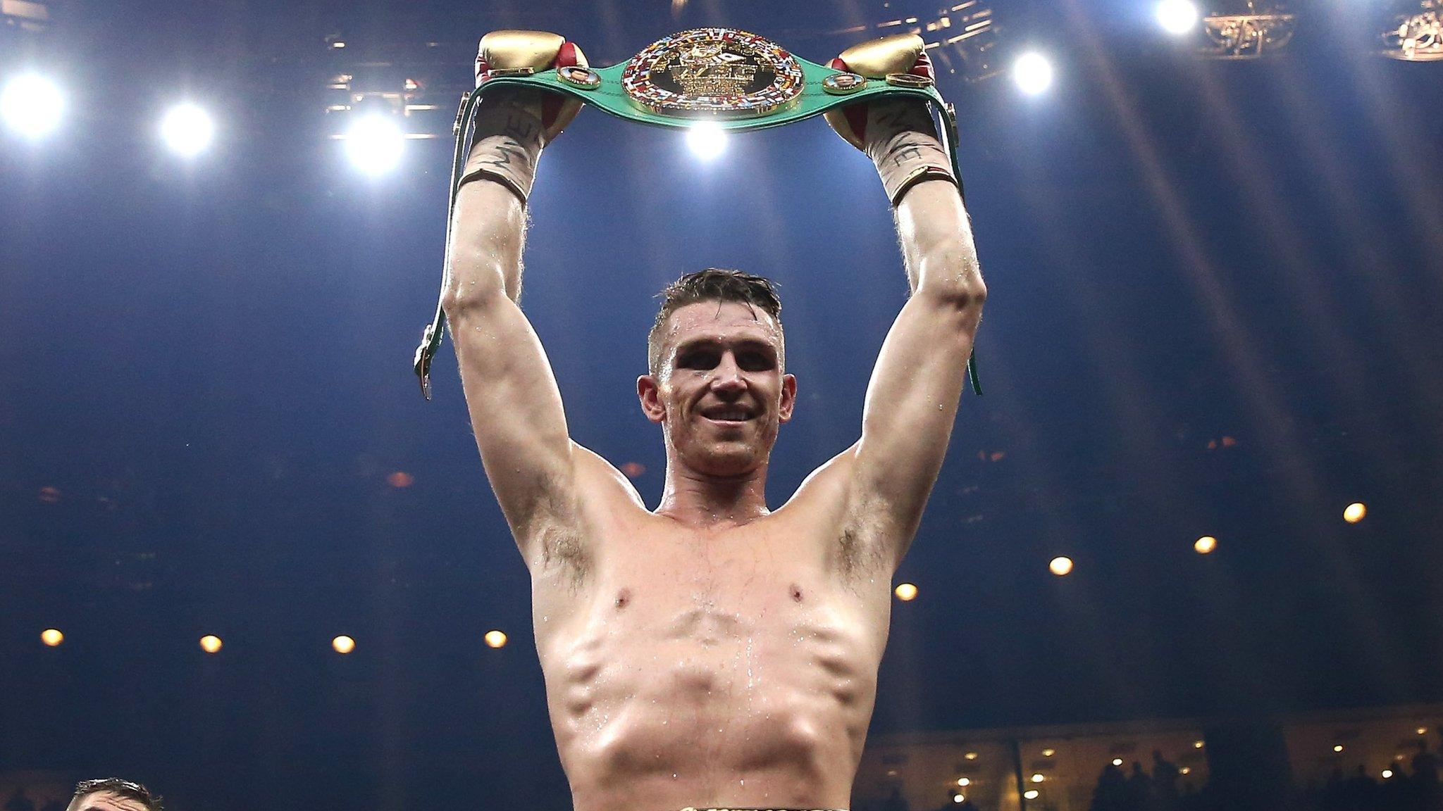 Callum Smith celebrates