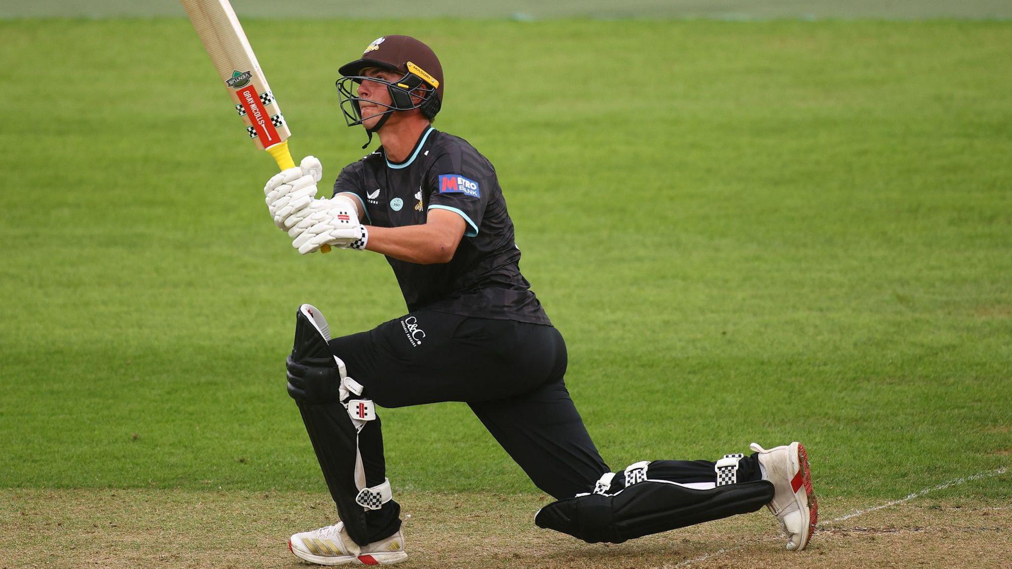 Adam Thomas batting for Surrey