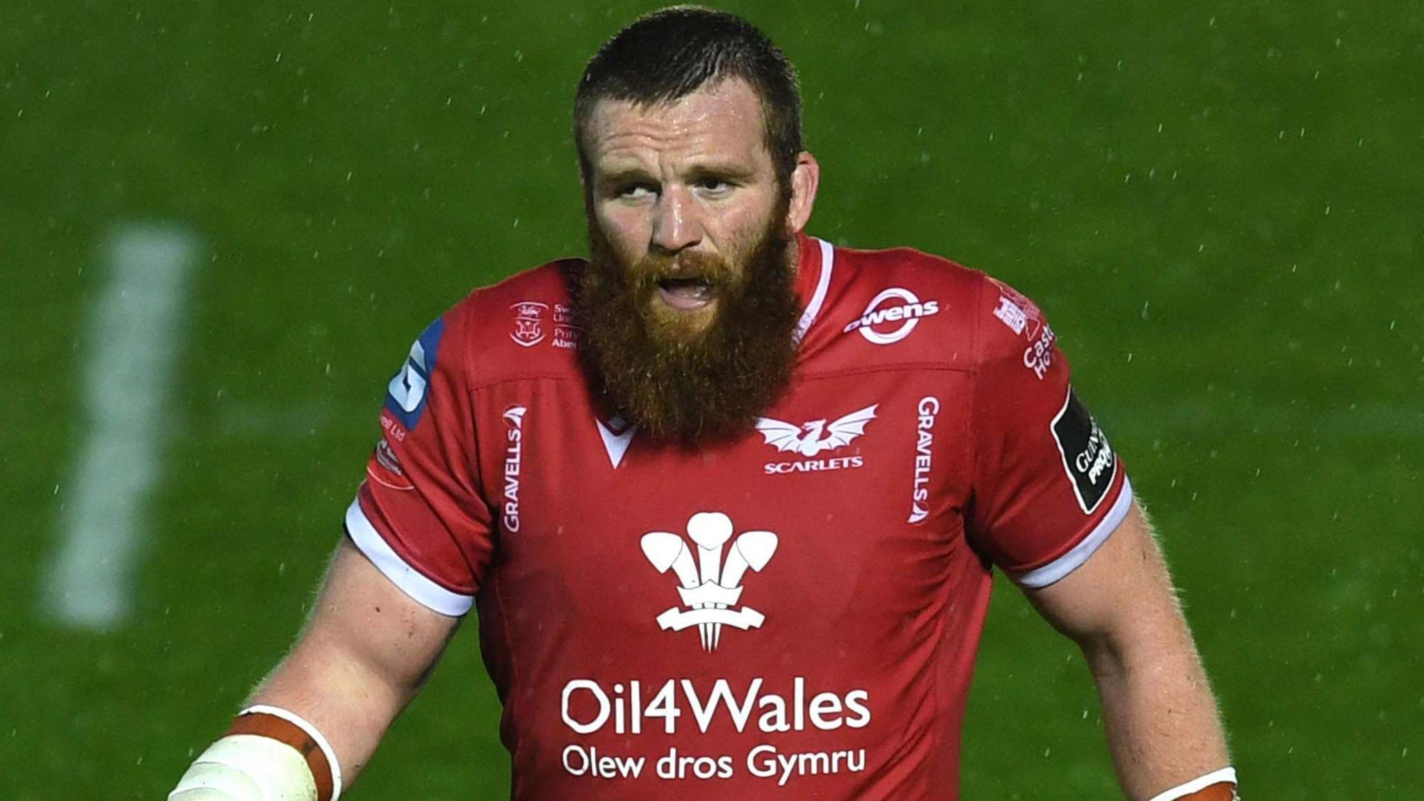 Jake Ball in action for Scarlets
