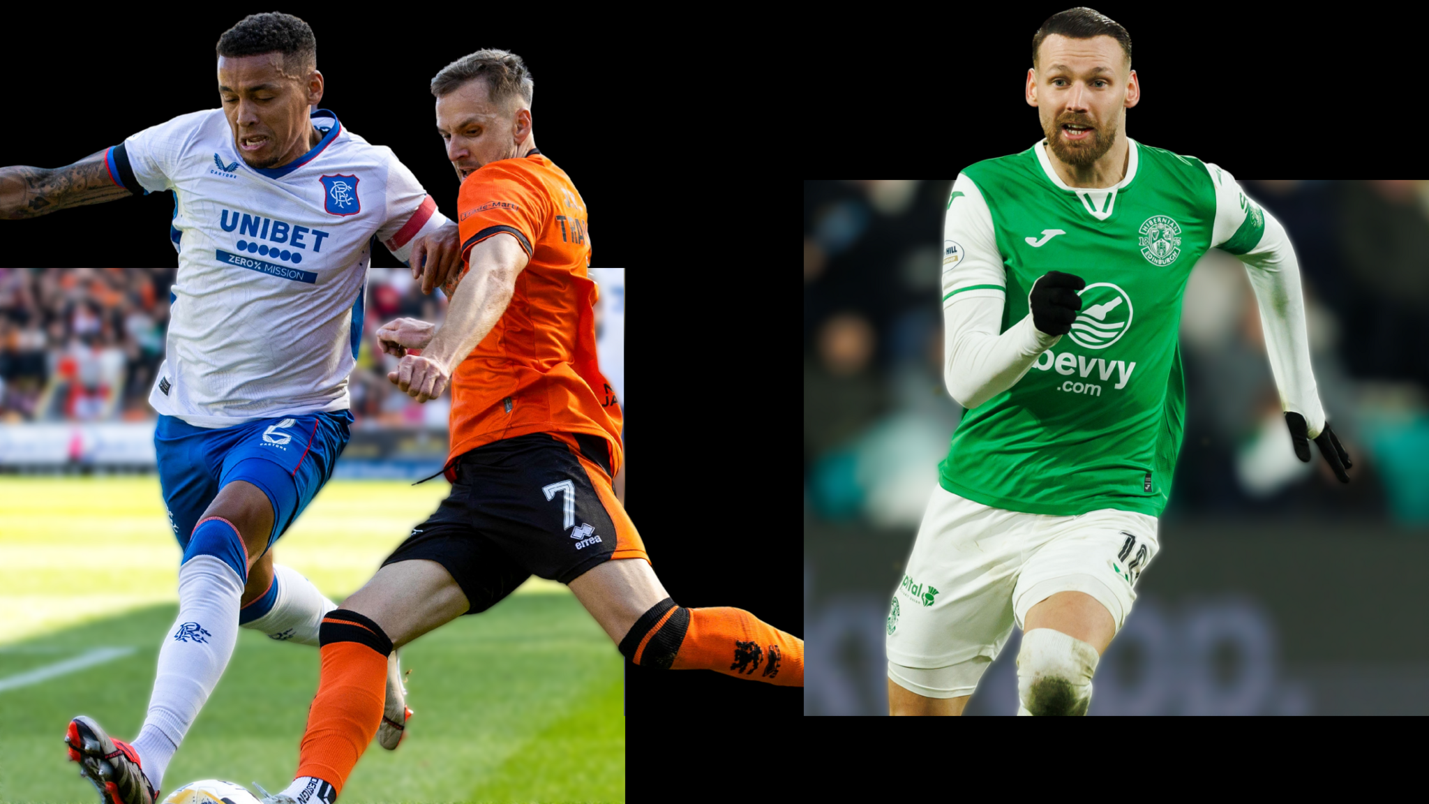 James Tavernier, Kevin Trapanovski and Martin Boyle