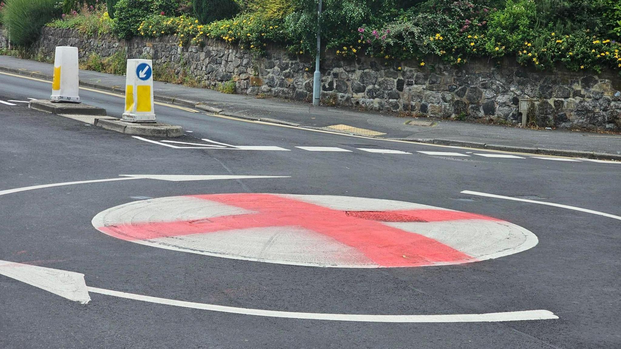 St George's flag on Park Road, Ilkeston 