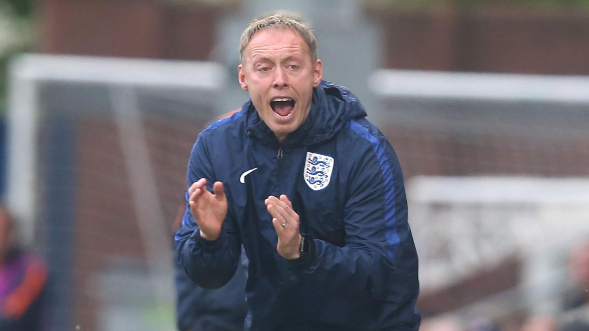 Steve Cooper during his time as England Under-17s manager