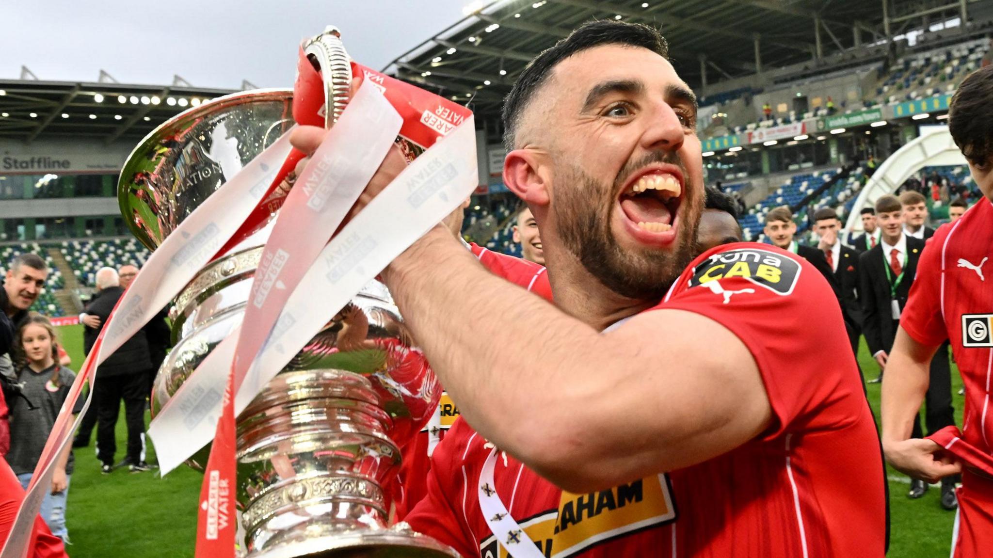 Cliftonville striker Joe Gormley