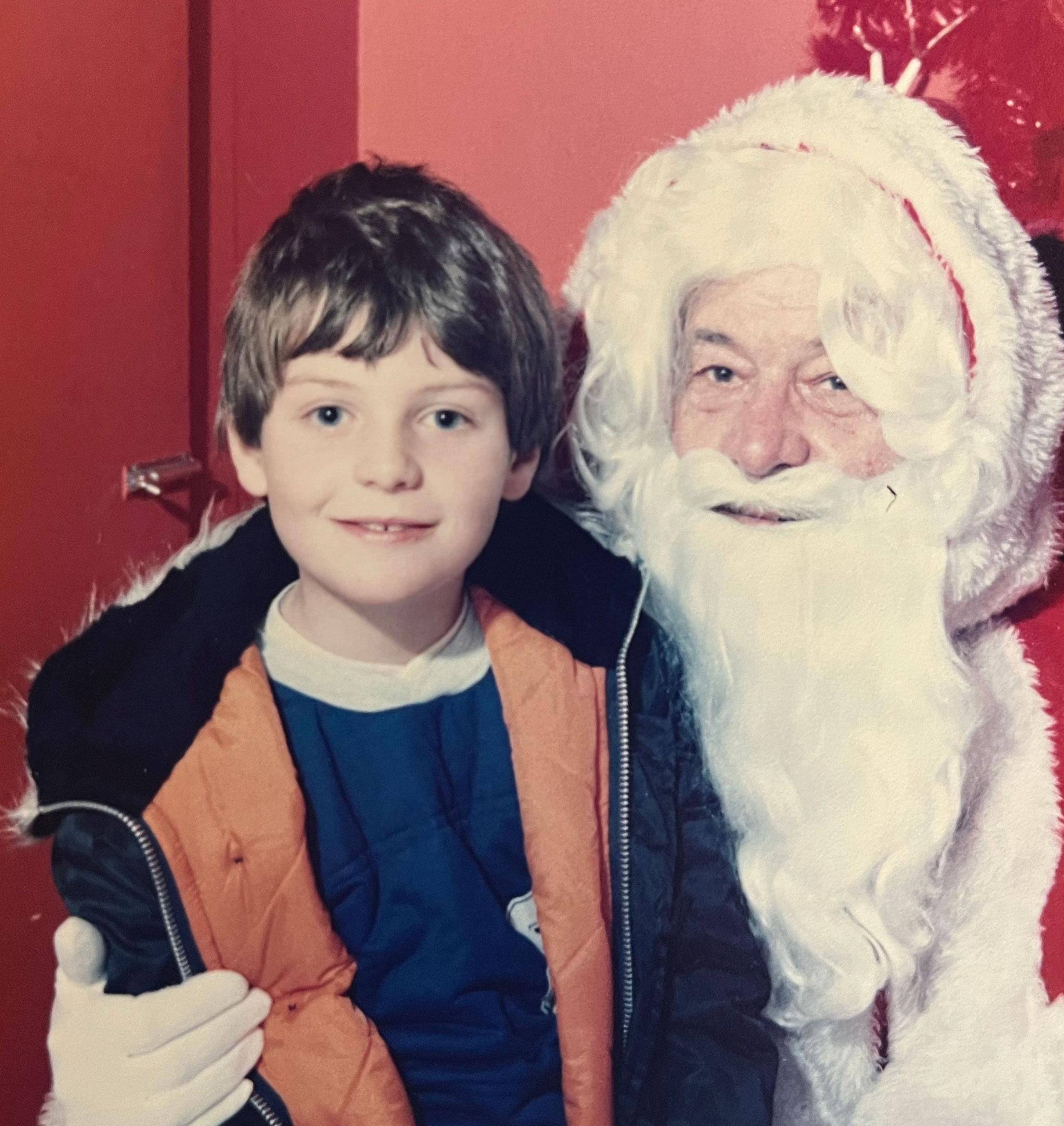 Euan with Santa