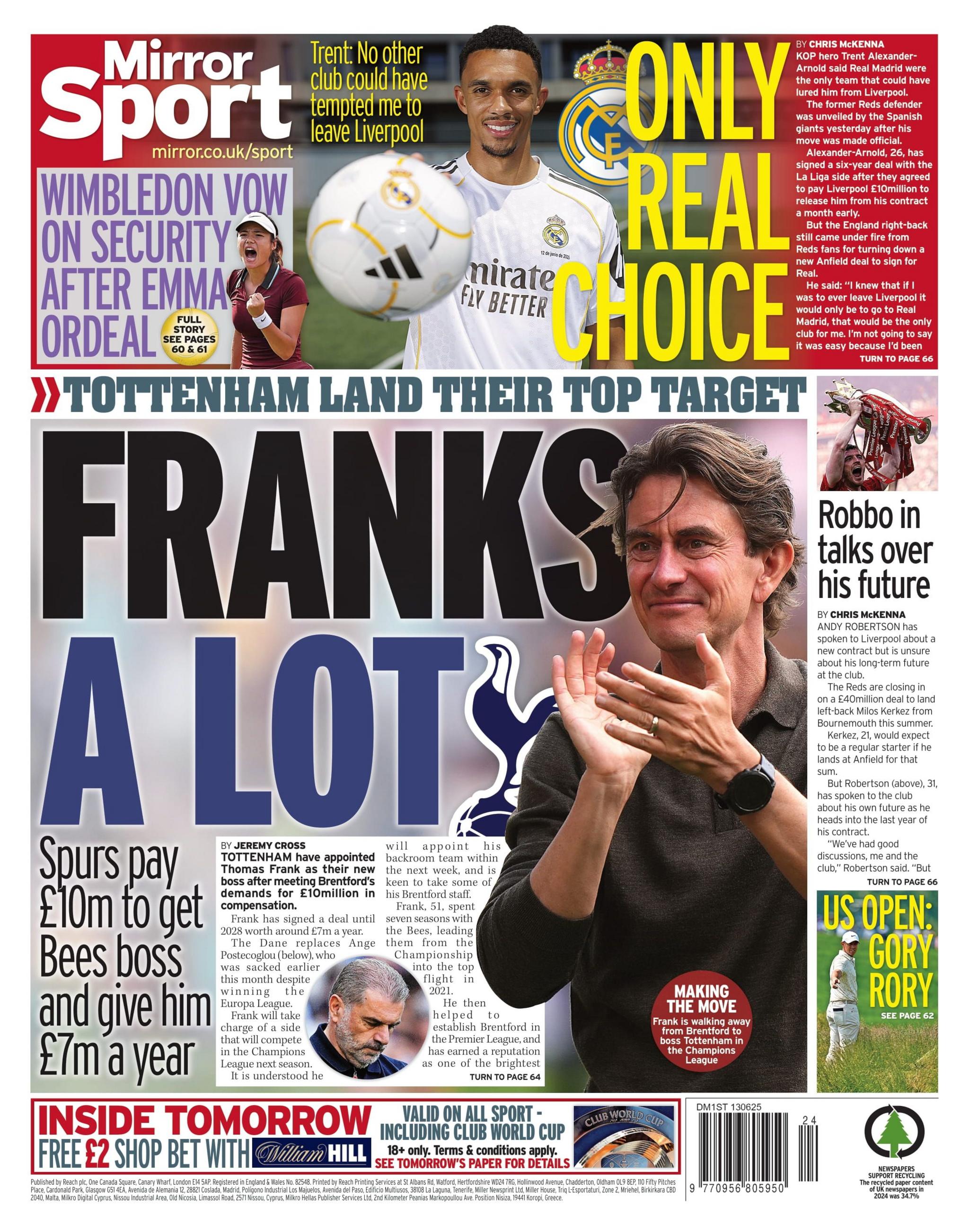 Mirror back page