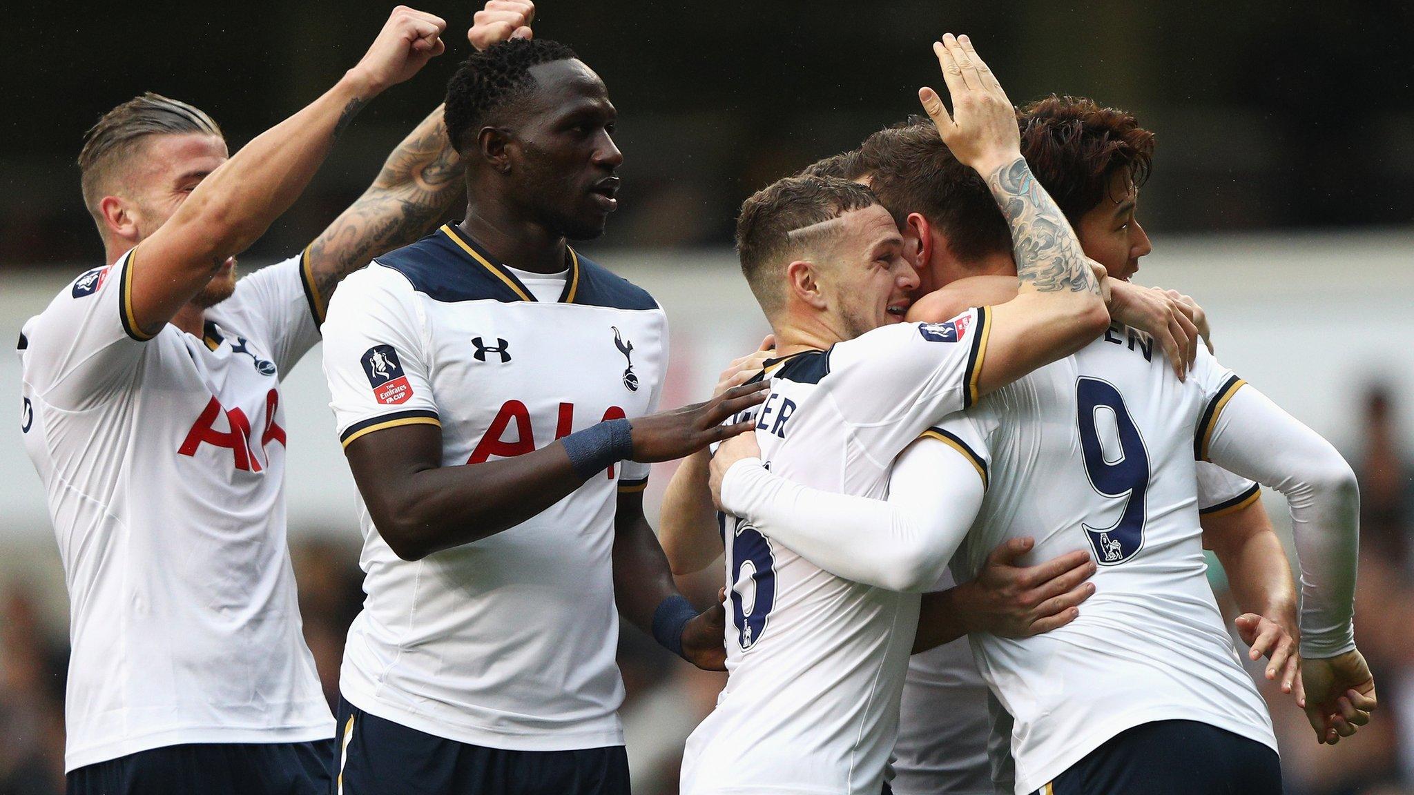 Tottenham celebrate