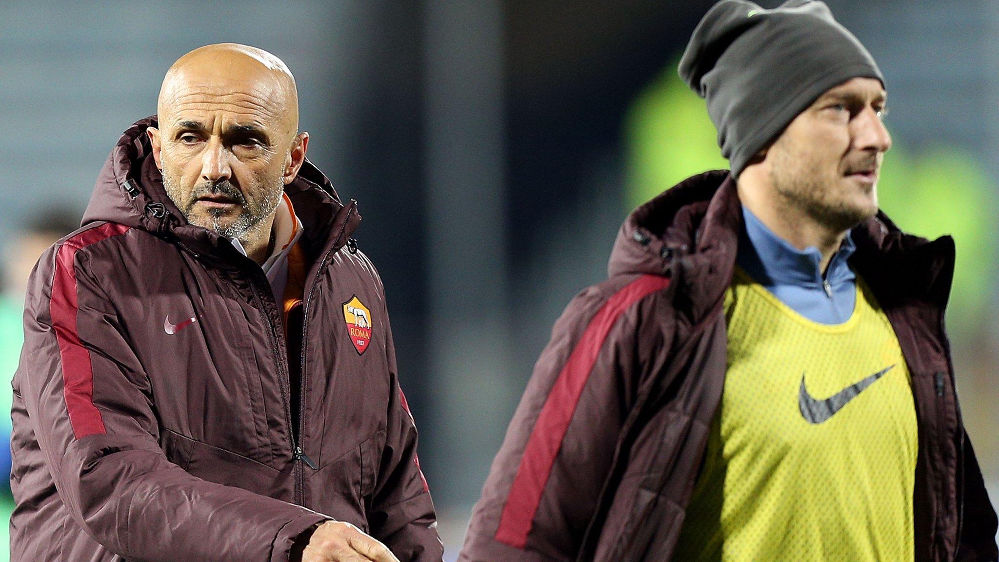 Francesco Totti and Luciano Spalletti