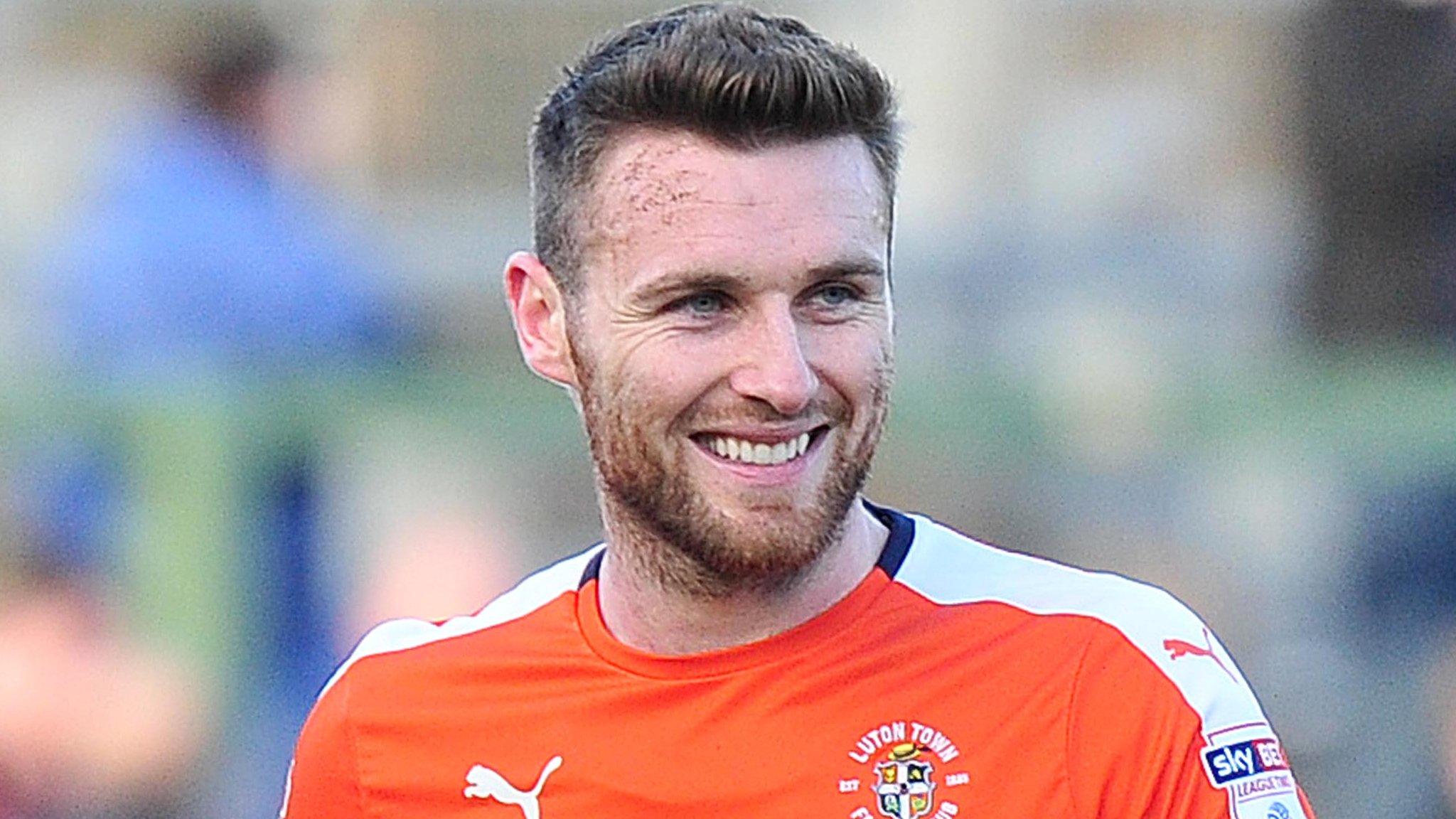 Stephen O'Donnell in Luton Town colours