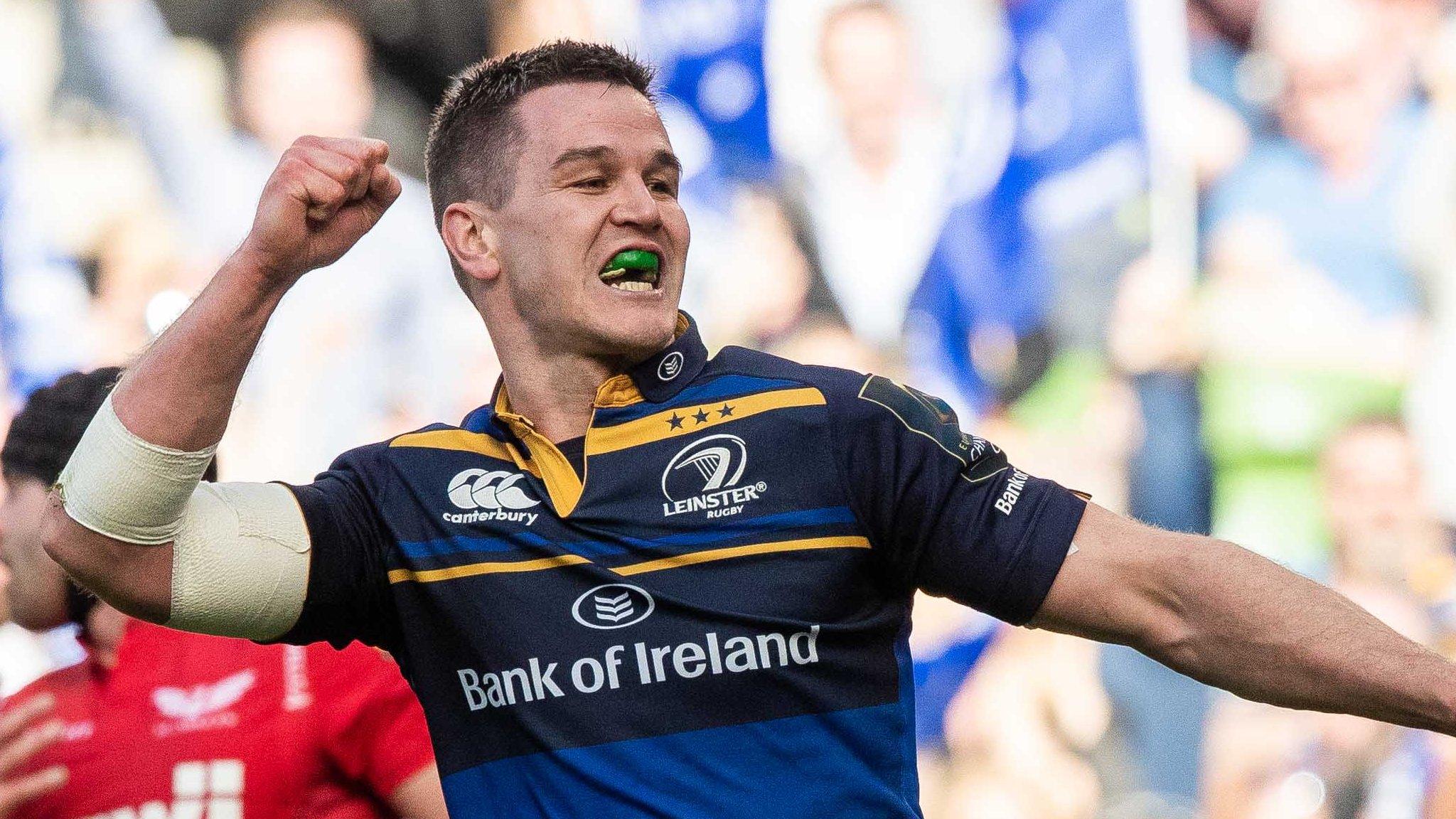 Johnny Sexton celebrates as Leinster trounce Scarlets