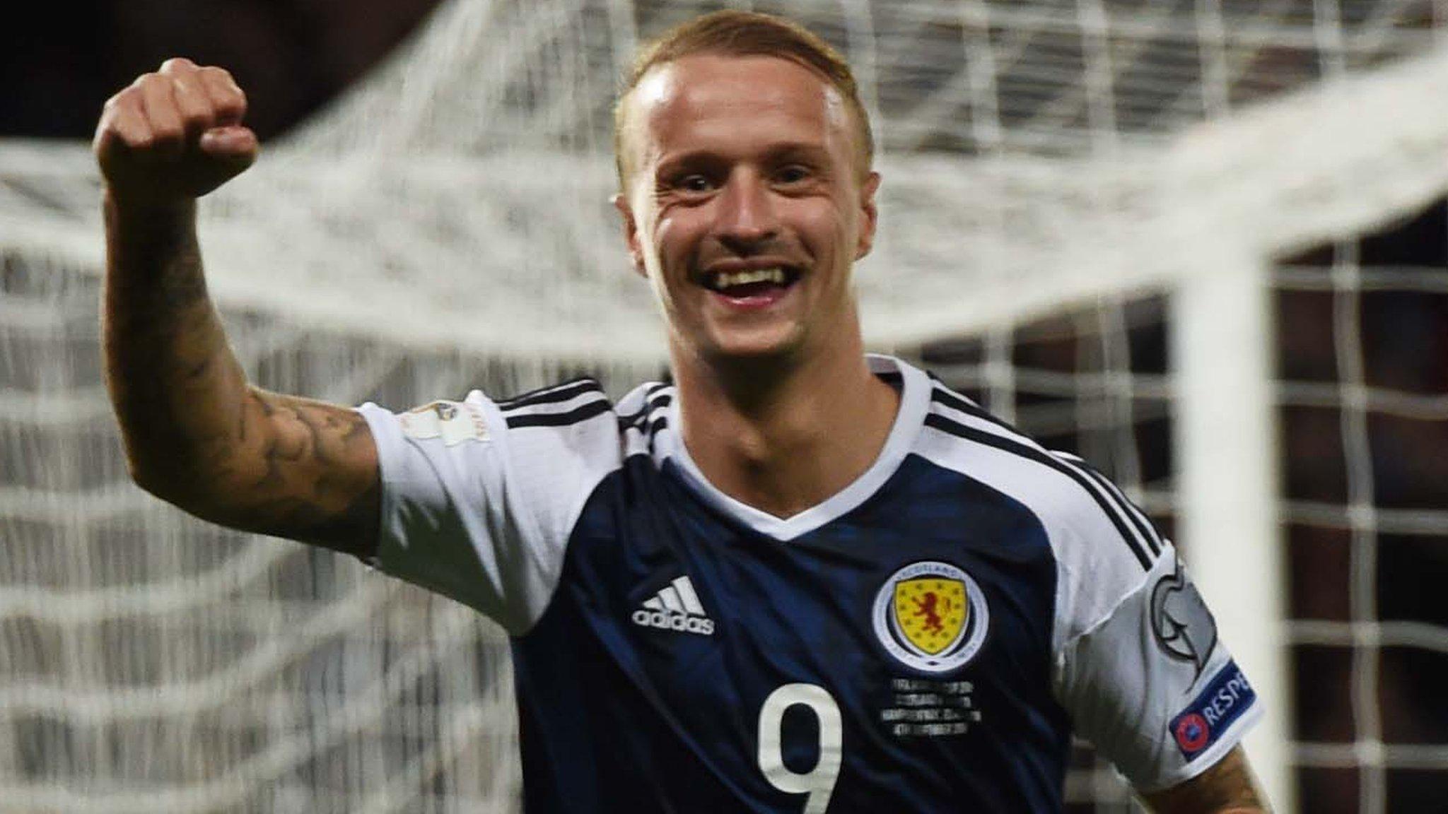 Scotland's Leigh Griffiths celebrates against Malta