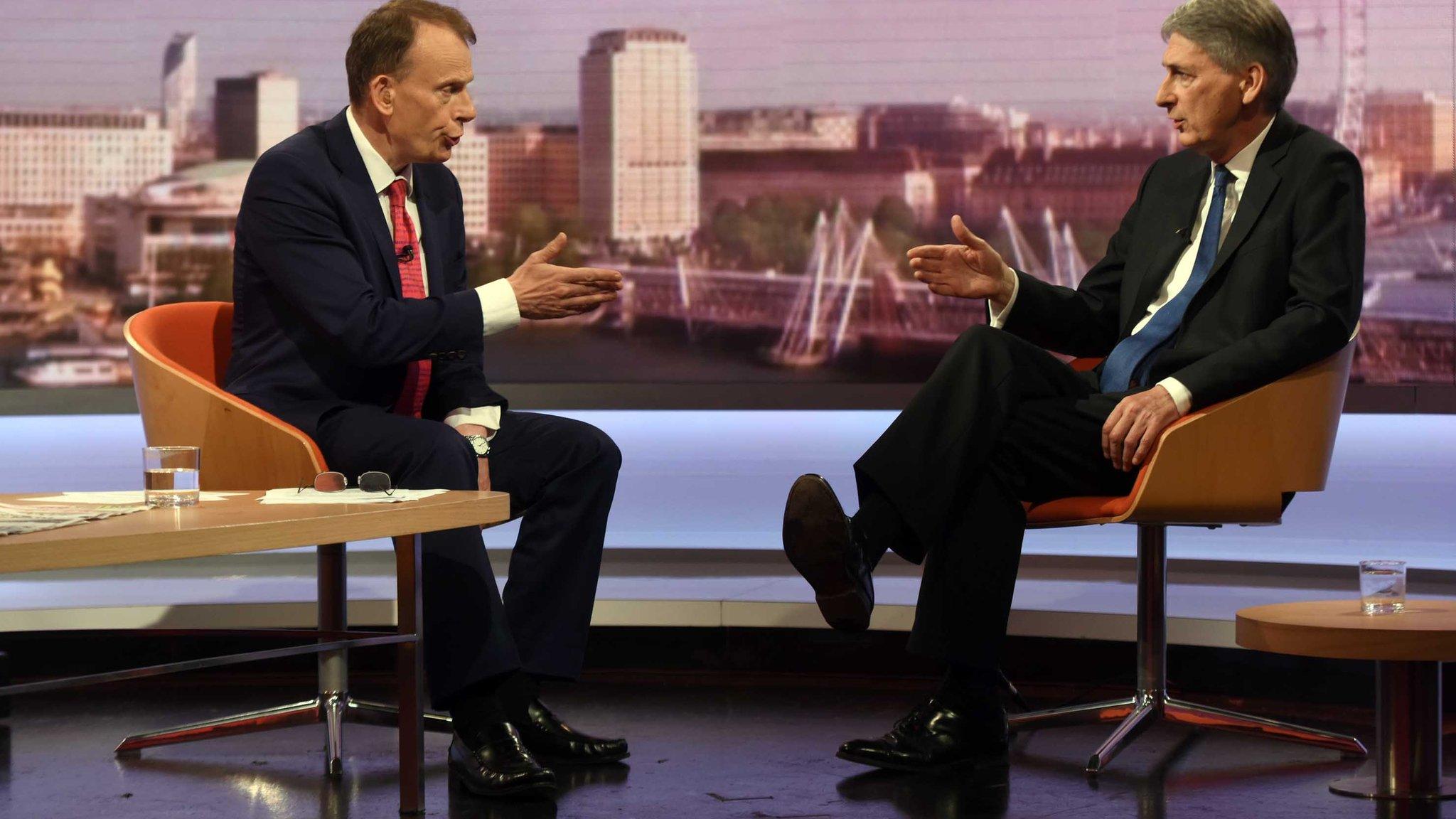 Andrew Marr and Philip Hammond