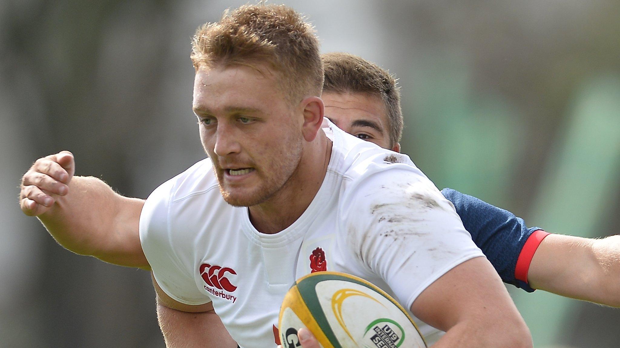 Sam Moore makes a break for England U19s against their French counterparts in August, 2017