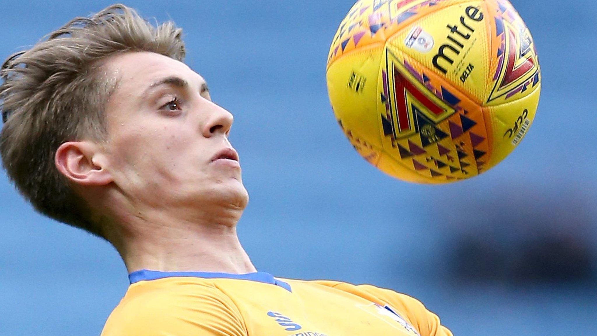 Mansfield's Danny Rose controls the ball on his chest