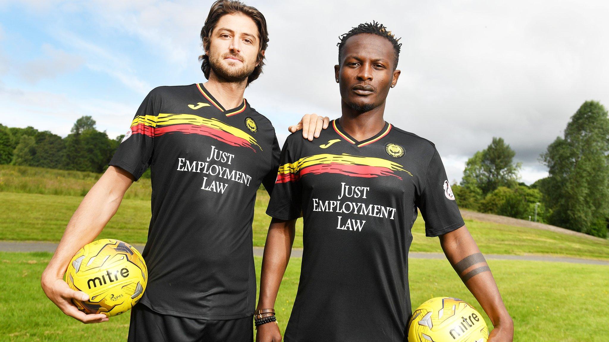 Partick Thistle midfielders Adam Barton and Abdul Osman