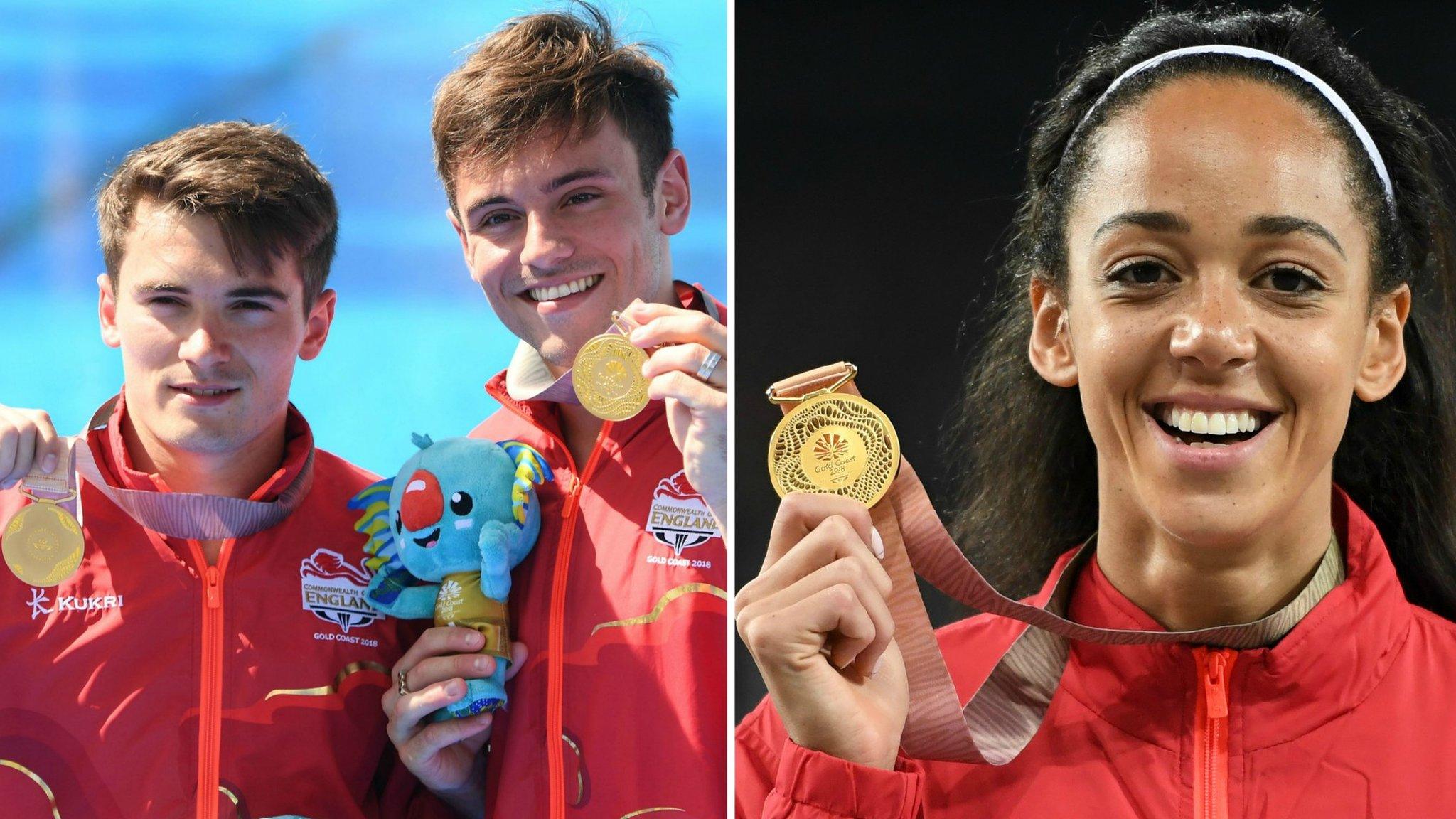 Dan Goodfellow, Tom Daley and Katarina Johnson-Thompson