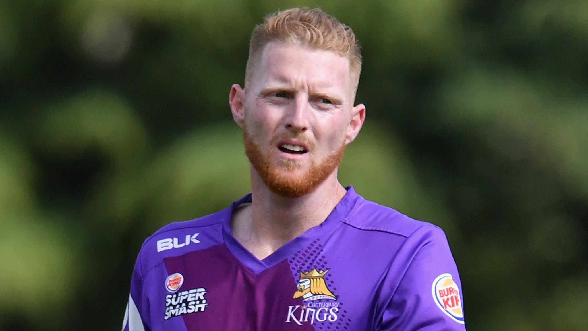 Ben Stokes looks on playing for New Zealand side Canterbury Kings