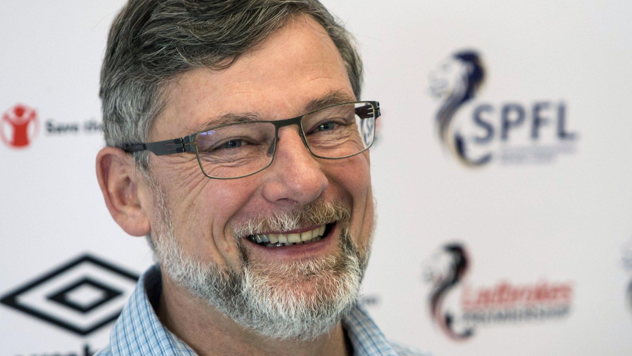 Craig Levein speaks to the media on Thursday