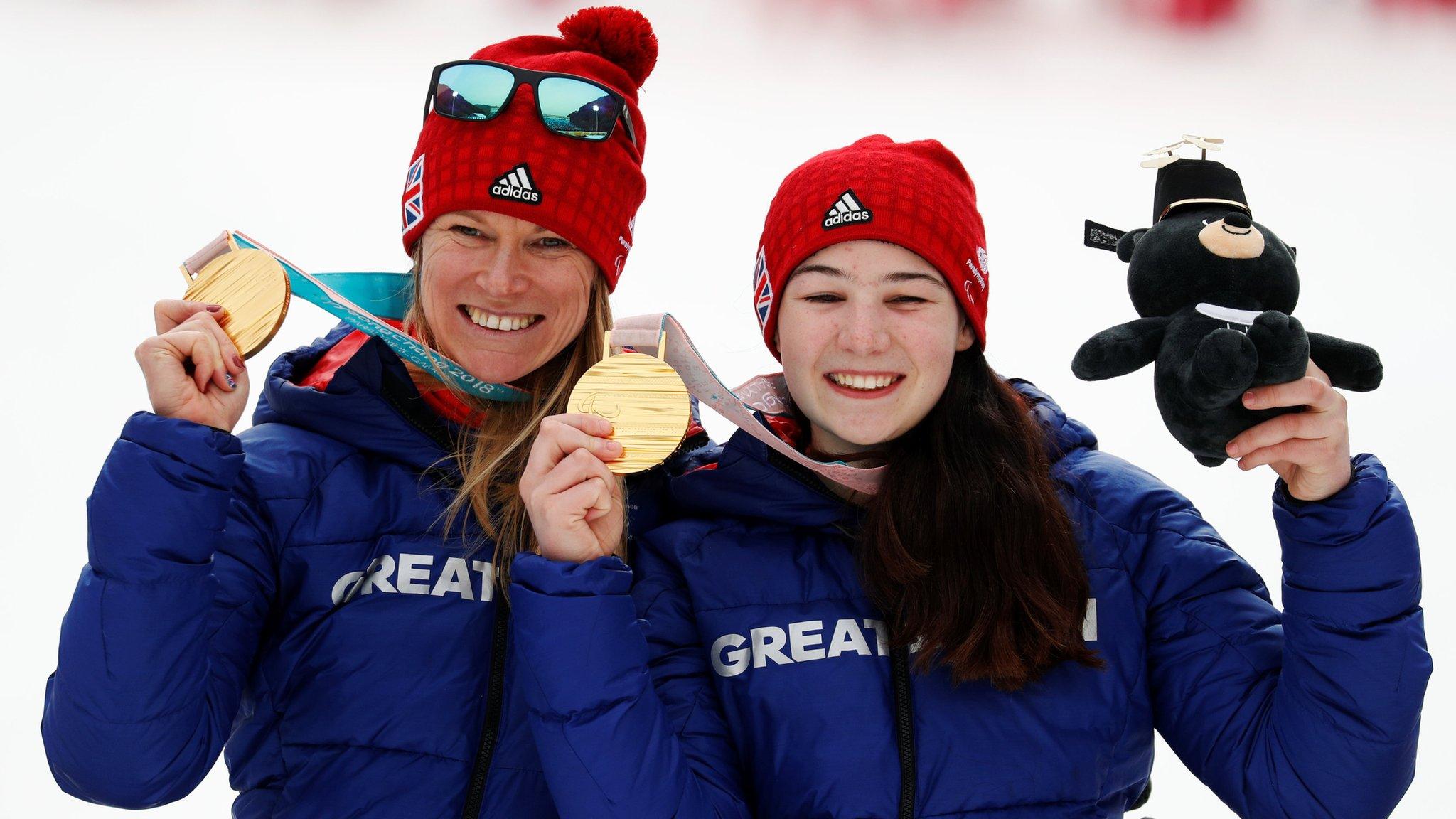 Menna Fitzpatrick and guide Jen Kehoe