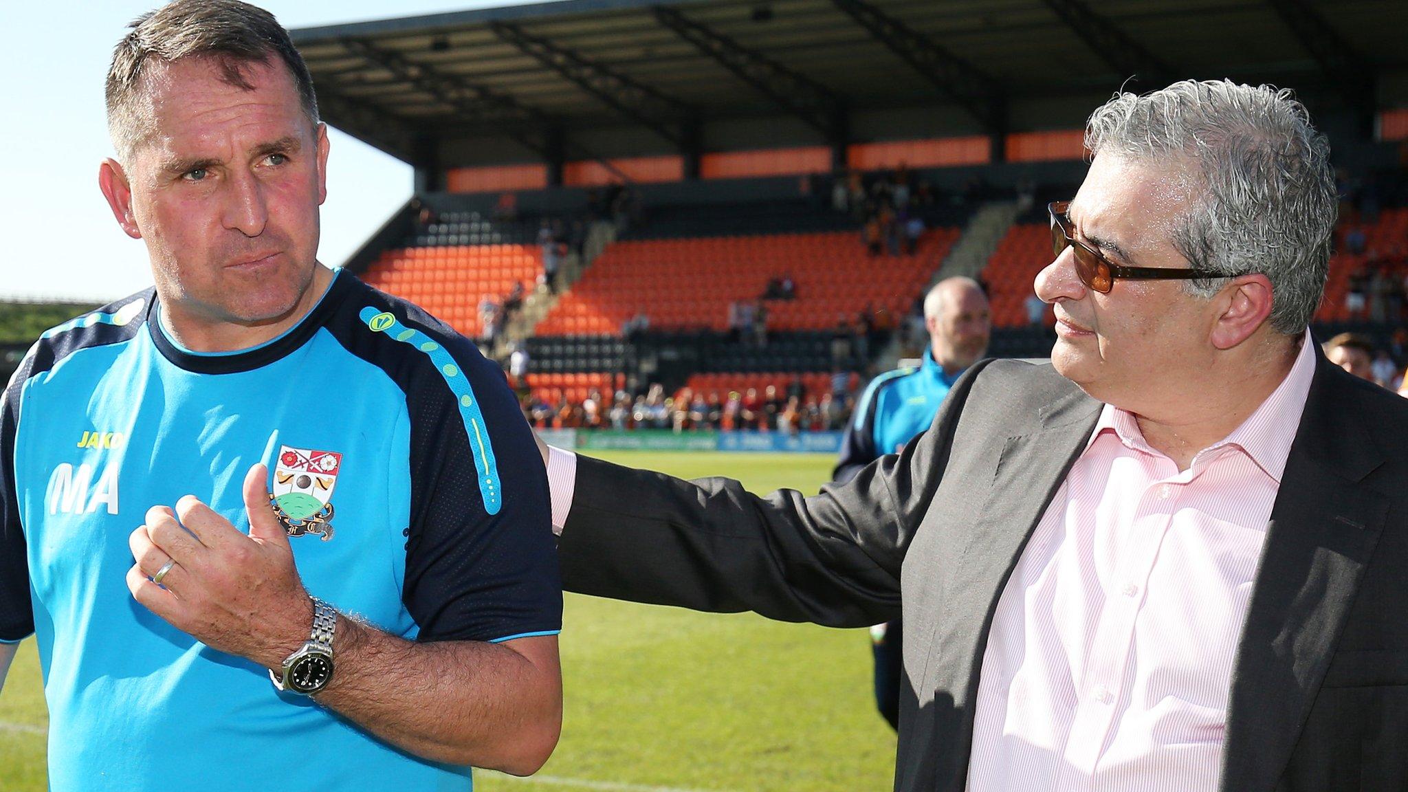 Barnet manager Martin Allen contemplates relegation from League Two