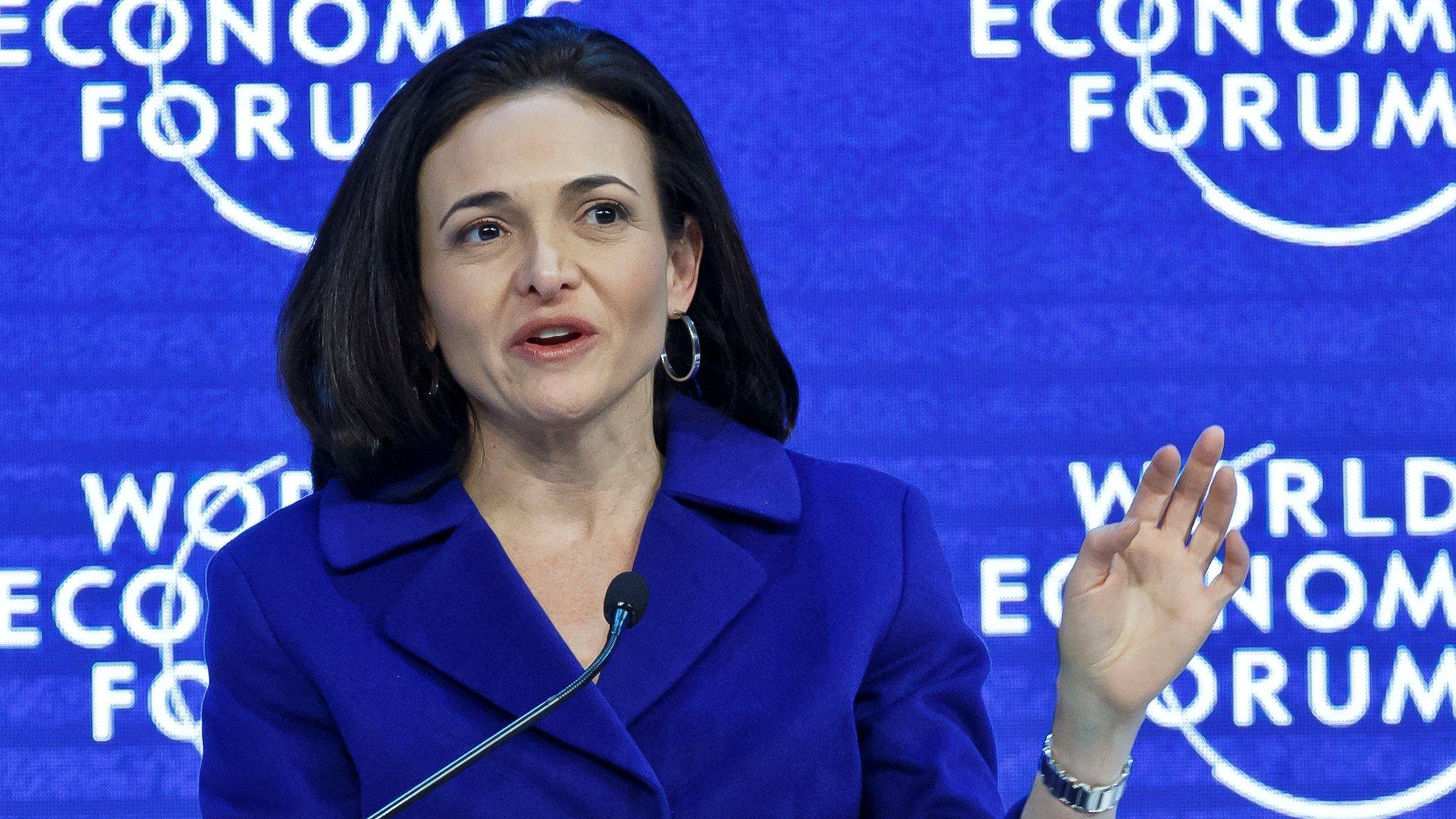 Sheryl Sandberg at the World Economic Forum in Davos in January 2016