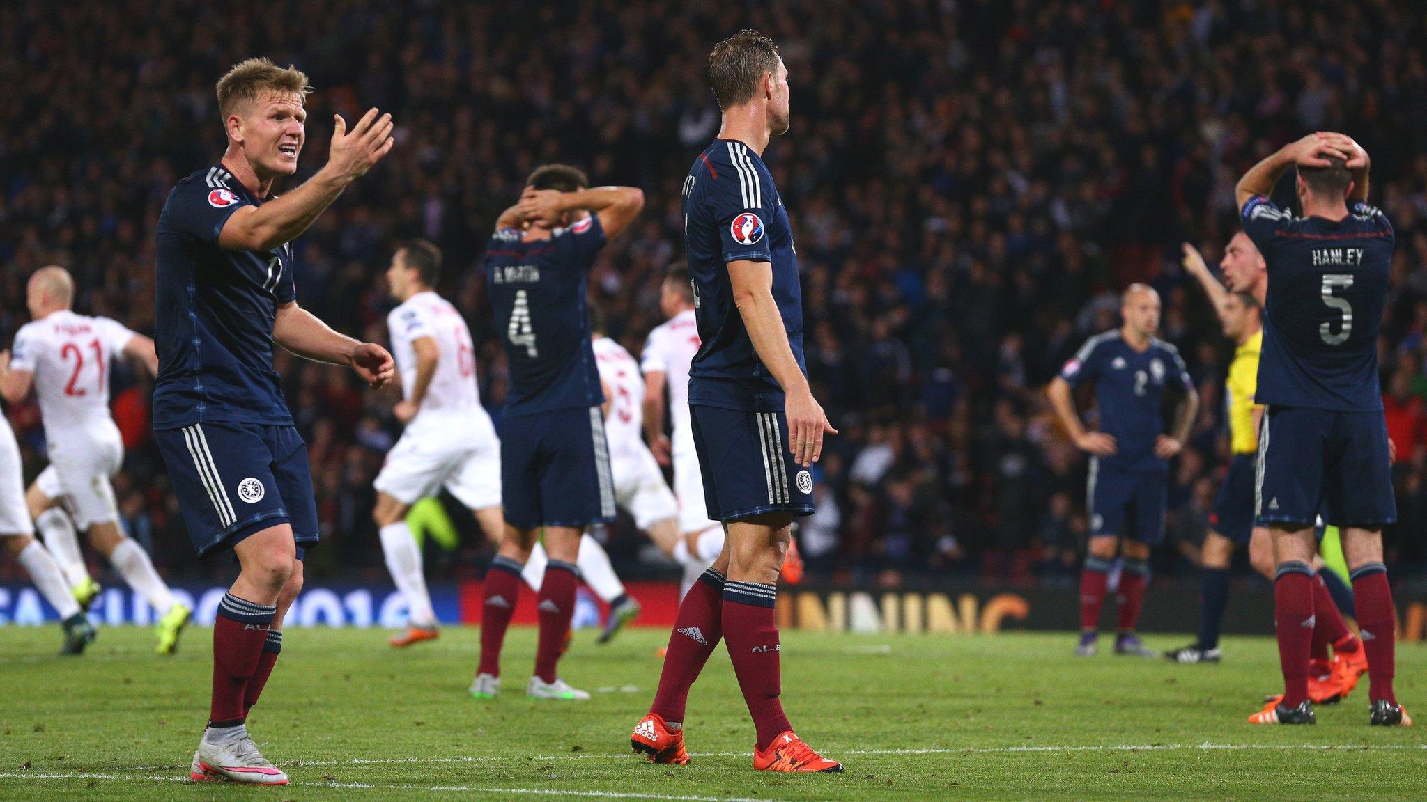 Scotland are stung by a last-gasp goal