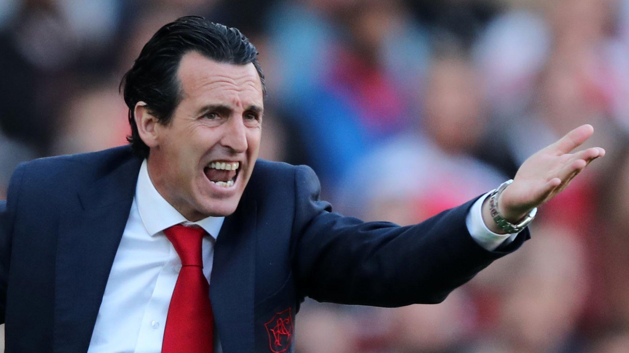 Arsenal manager Unai Emery