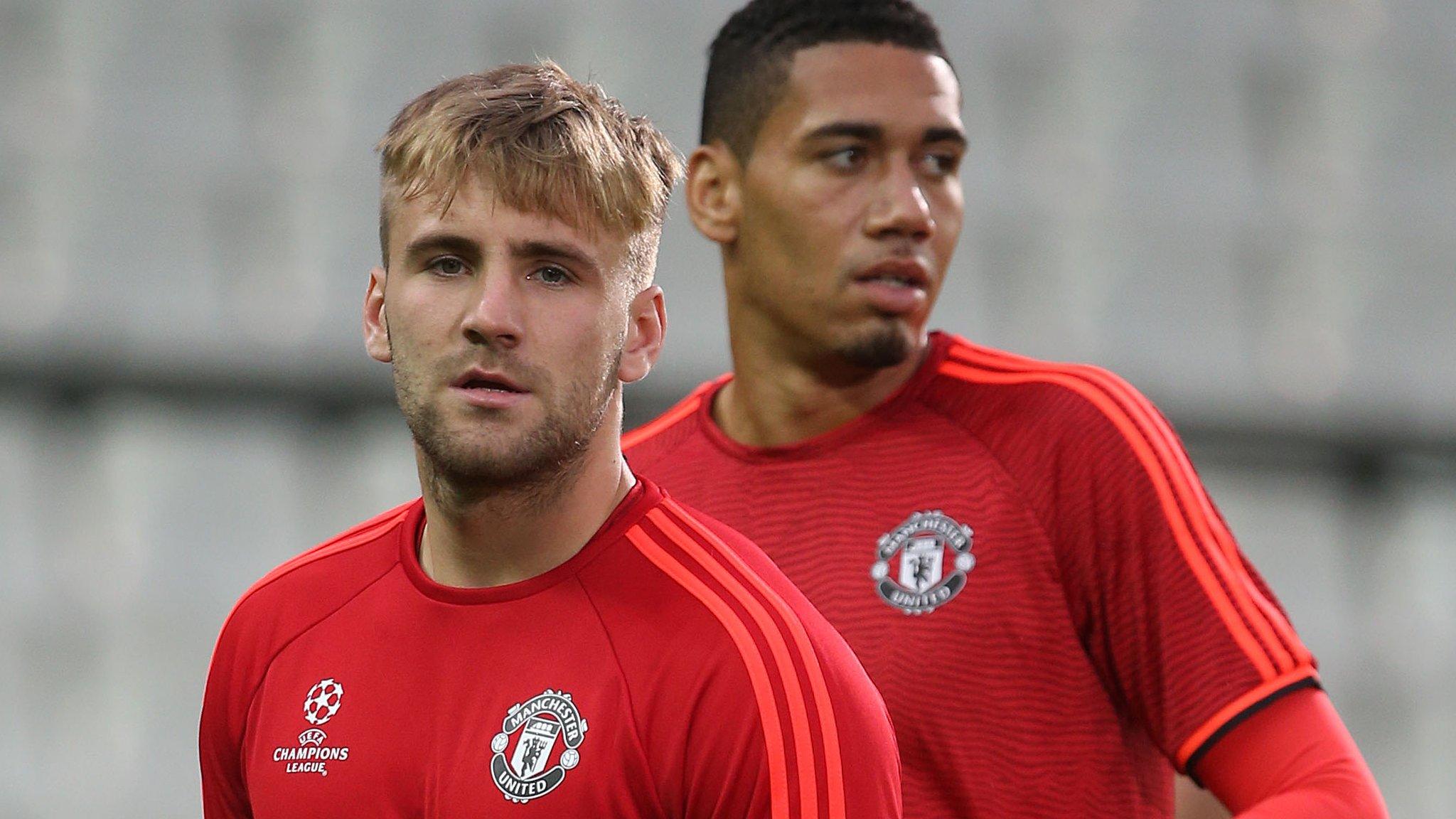 Luke Shaw and Chris Smalling