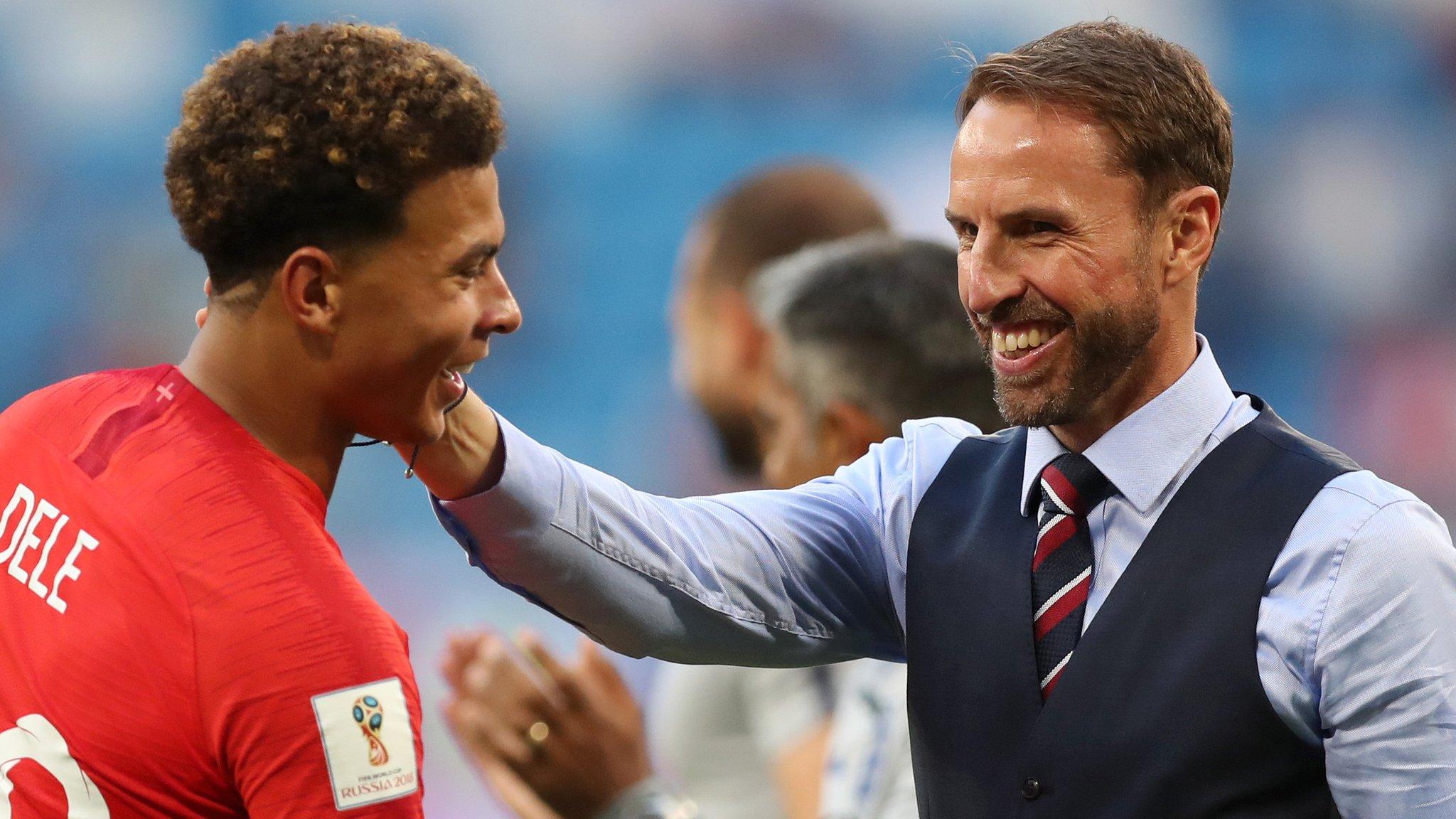 Dele Alli and Gareth Southgate