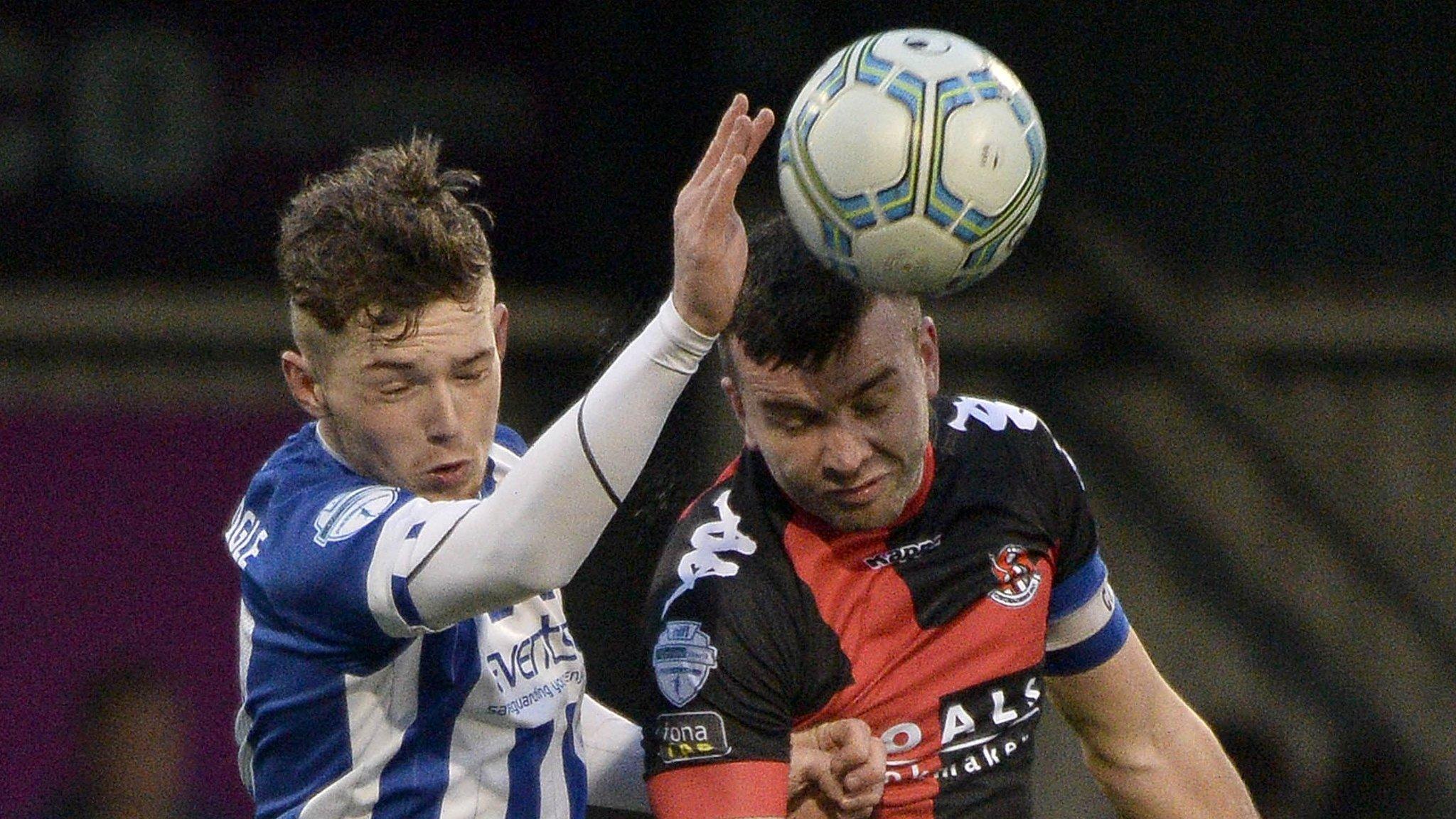 Crusaders drew 1-1 with Coleraine