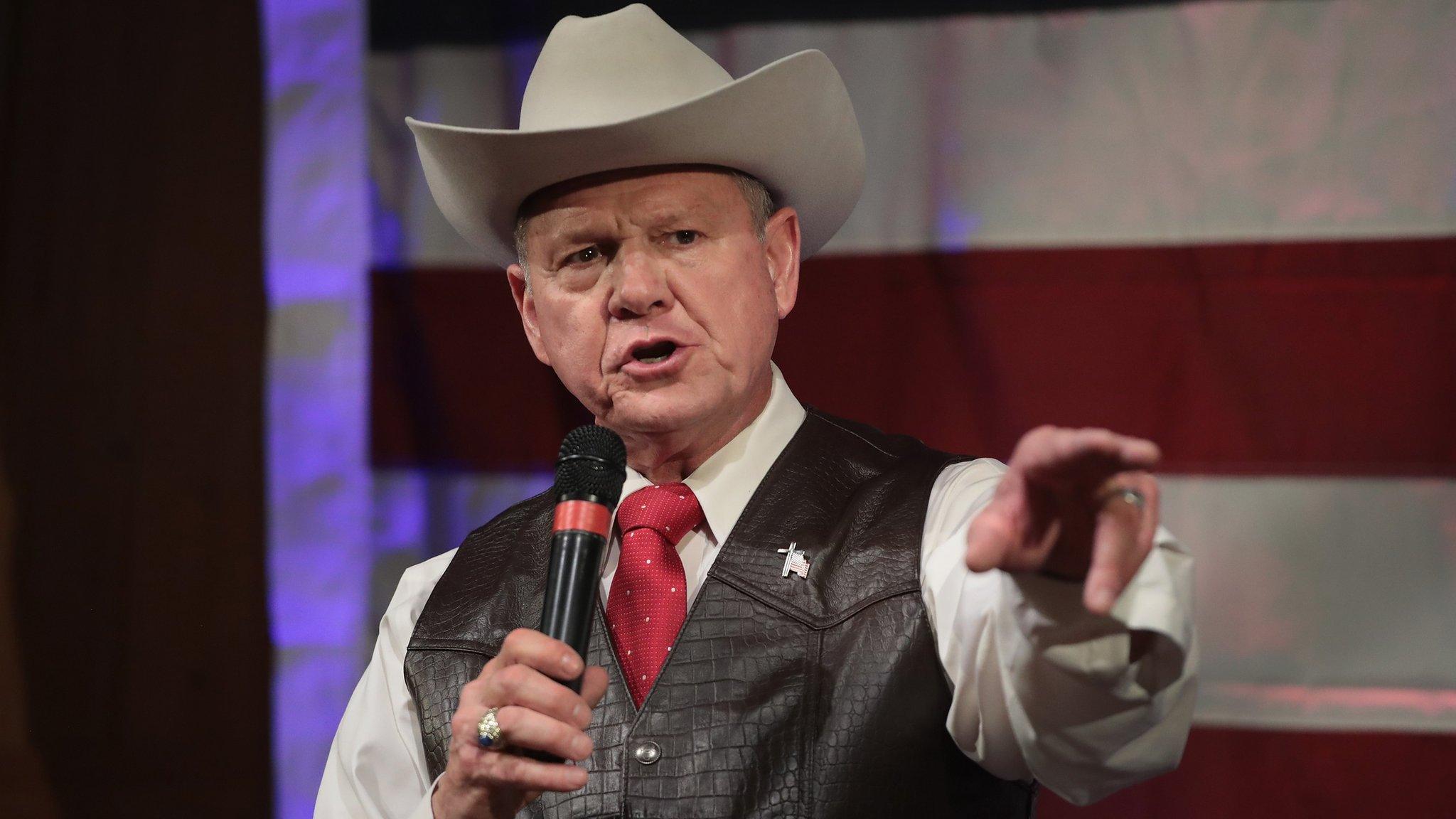 Republican candidate for the US Senate in Alabama, Roy Moore