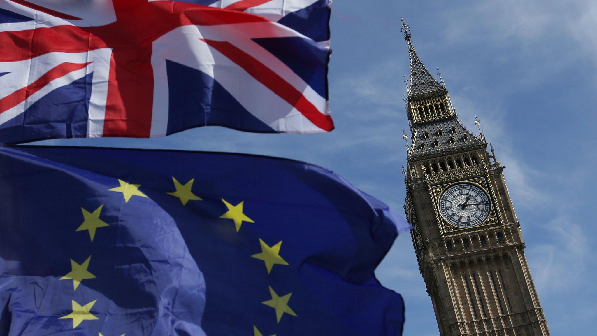 EU flag and union jack