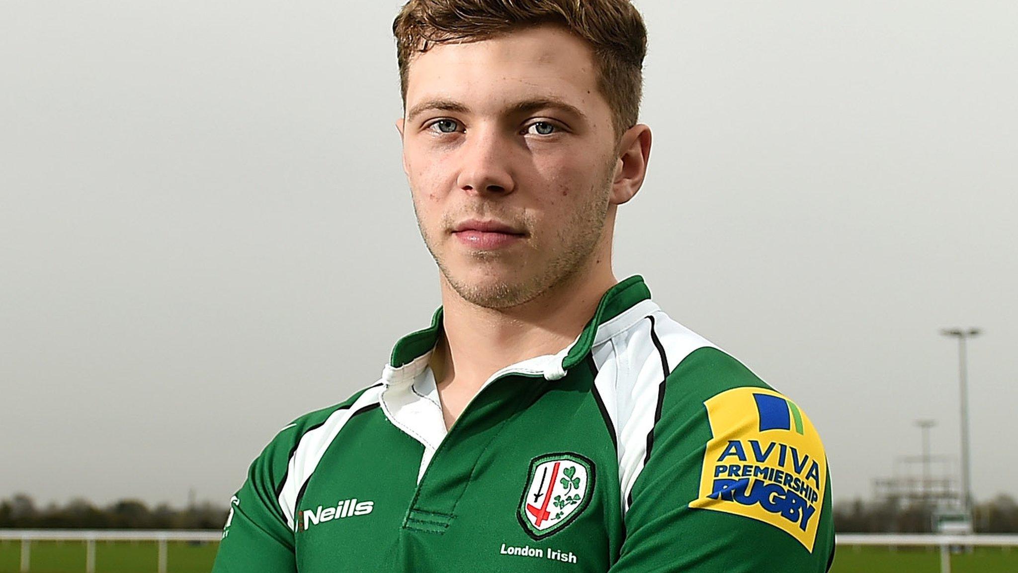 London Irish fly-half Theo Brophy Clews