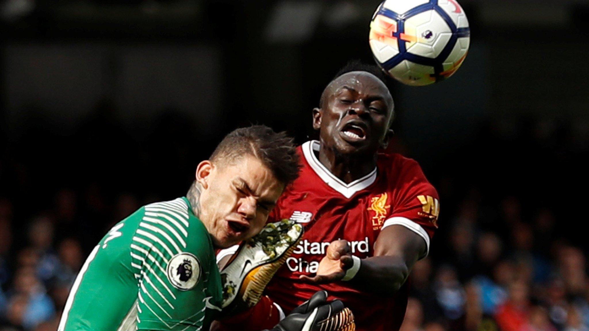 Ederson and Sadio Mane