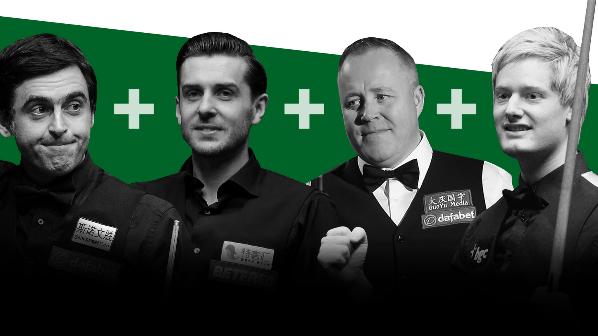 Ronnie O'Sullivan, Mark Selby, John Higgins and Neil Robertson