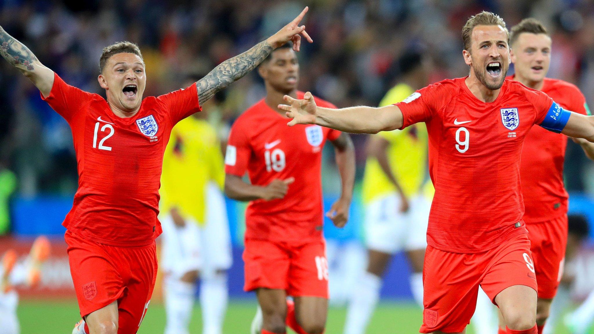 England celebrate