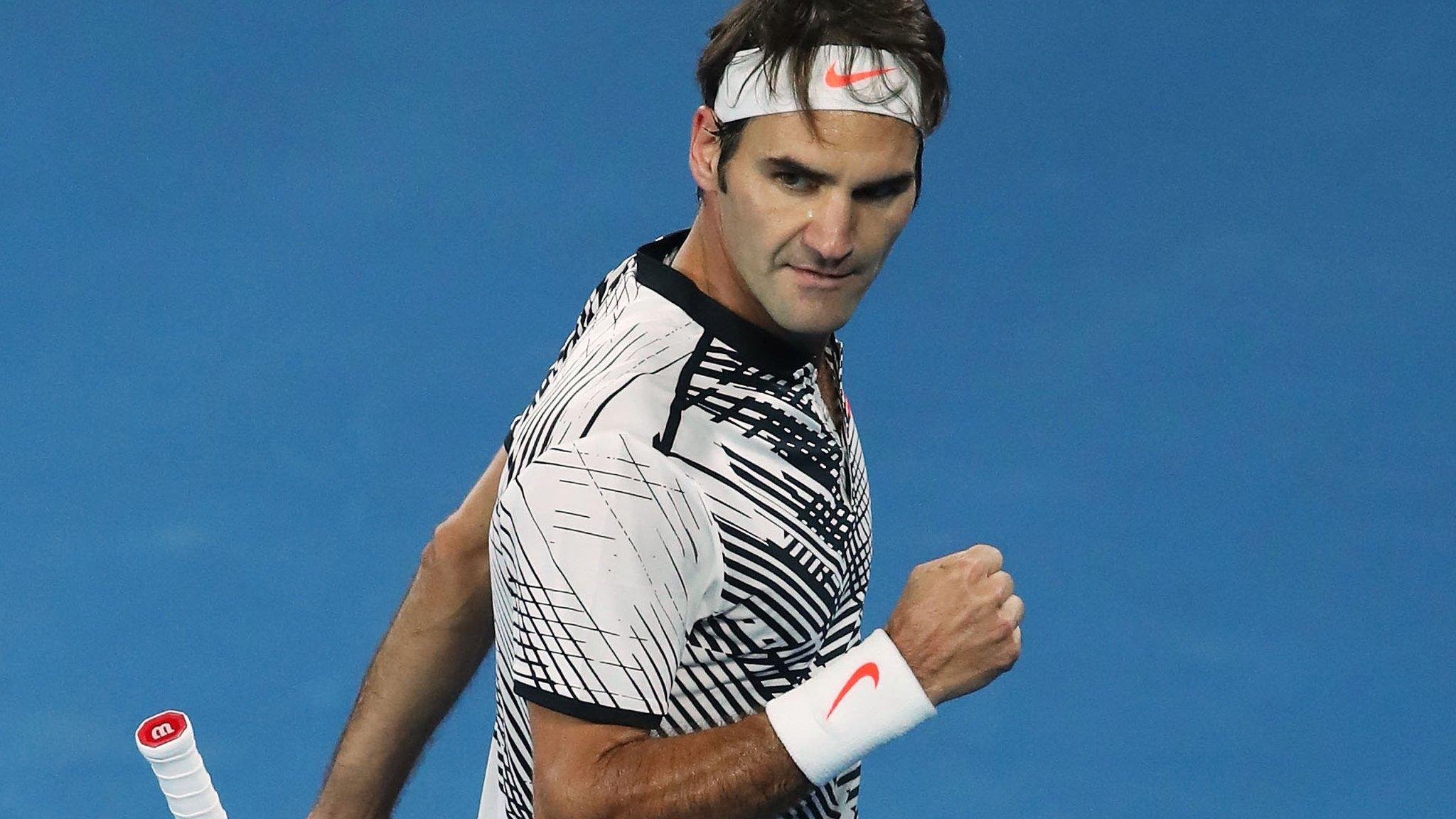 Roger Federer of Switzerland