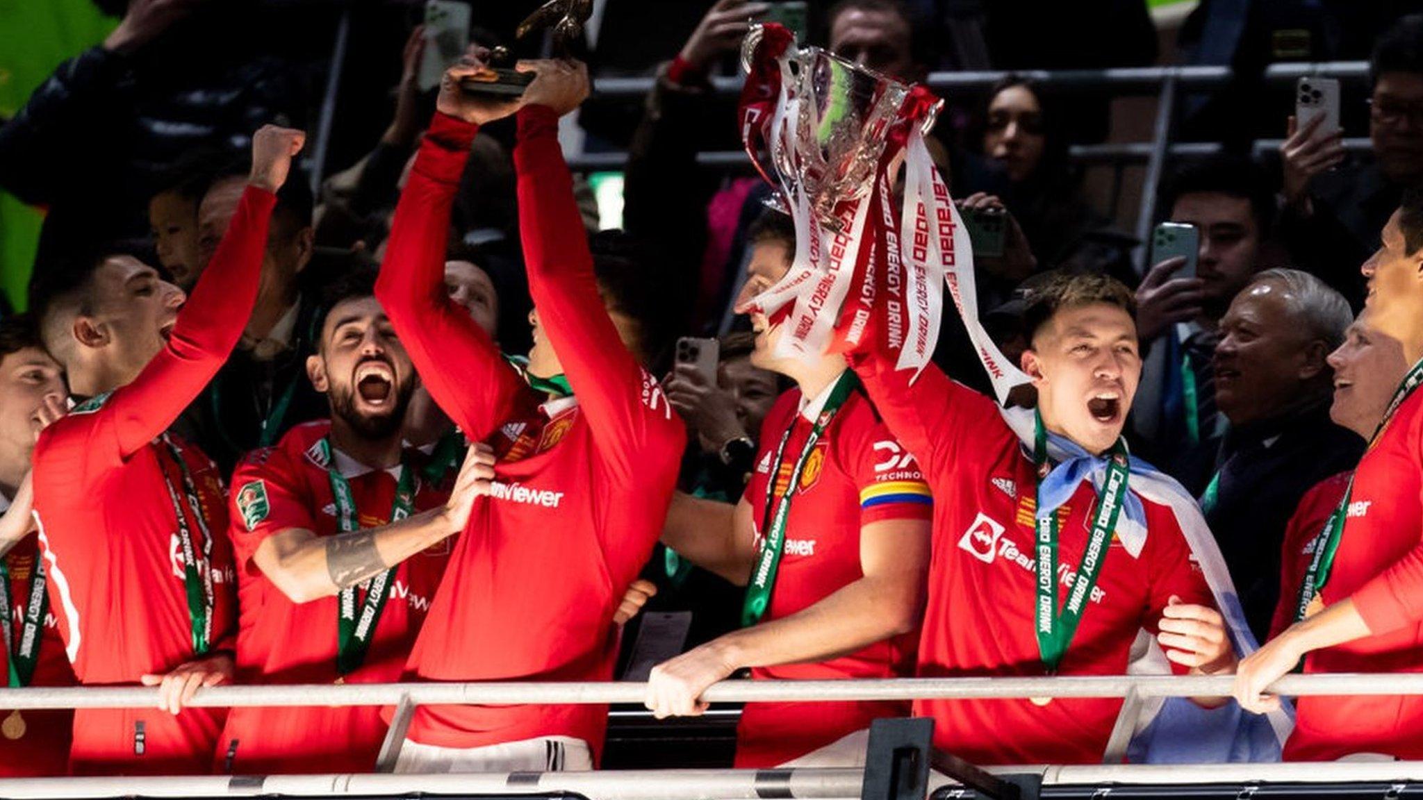 Manchester United were celebrating their first major trophy since winning the Europa League in 2017