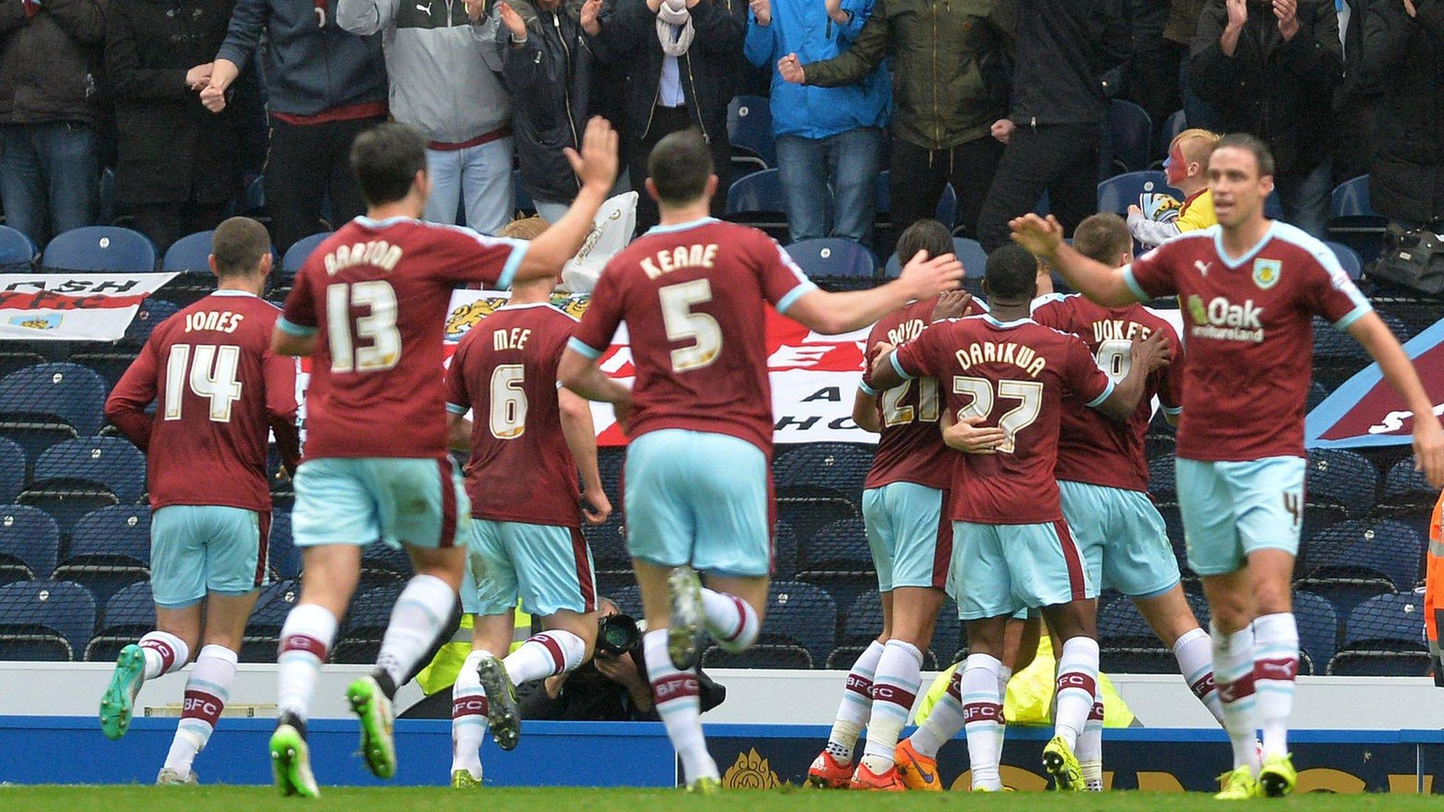 Burnley celebrate