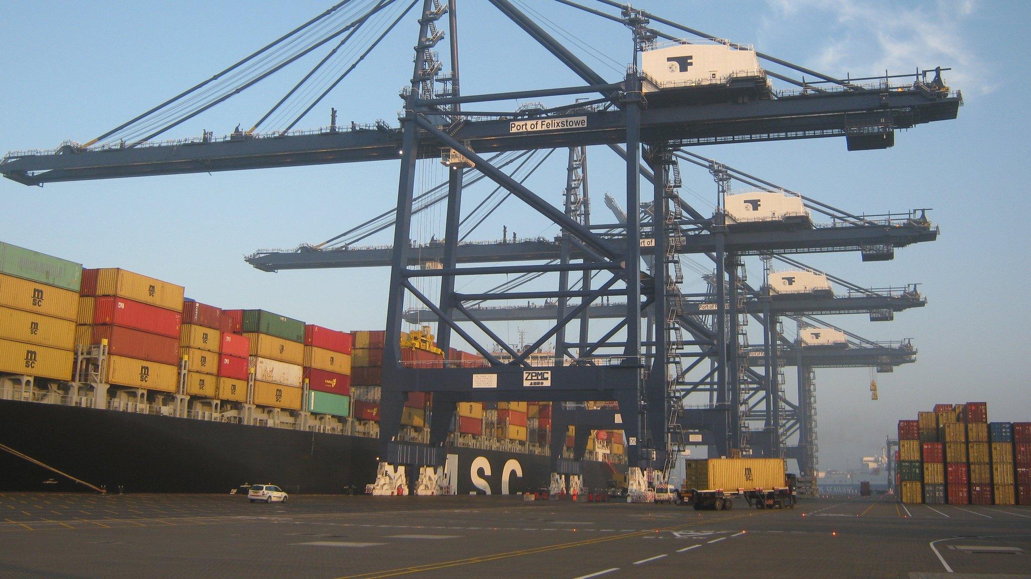 Cranes at Port of Felixstowe