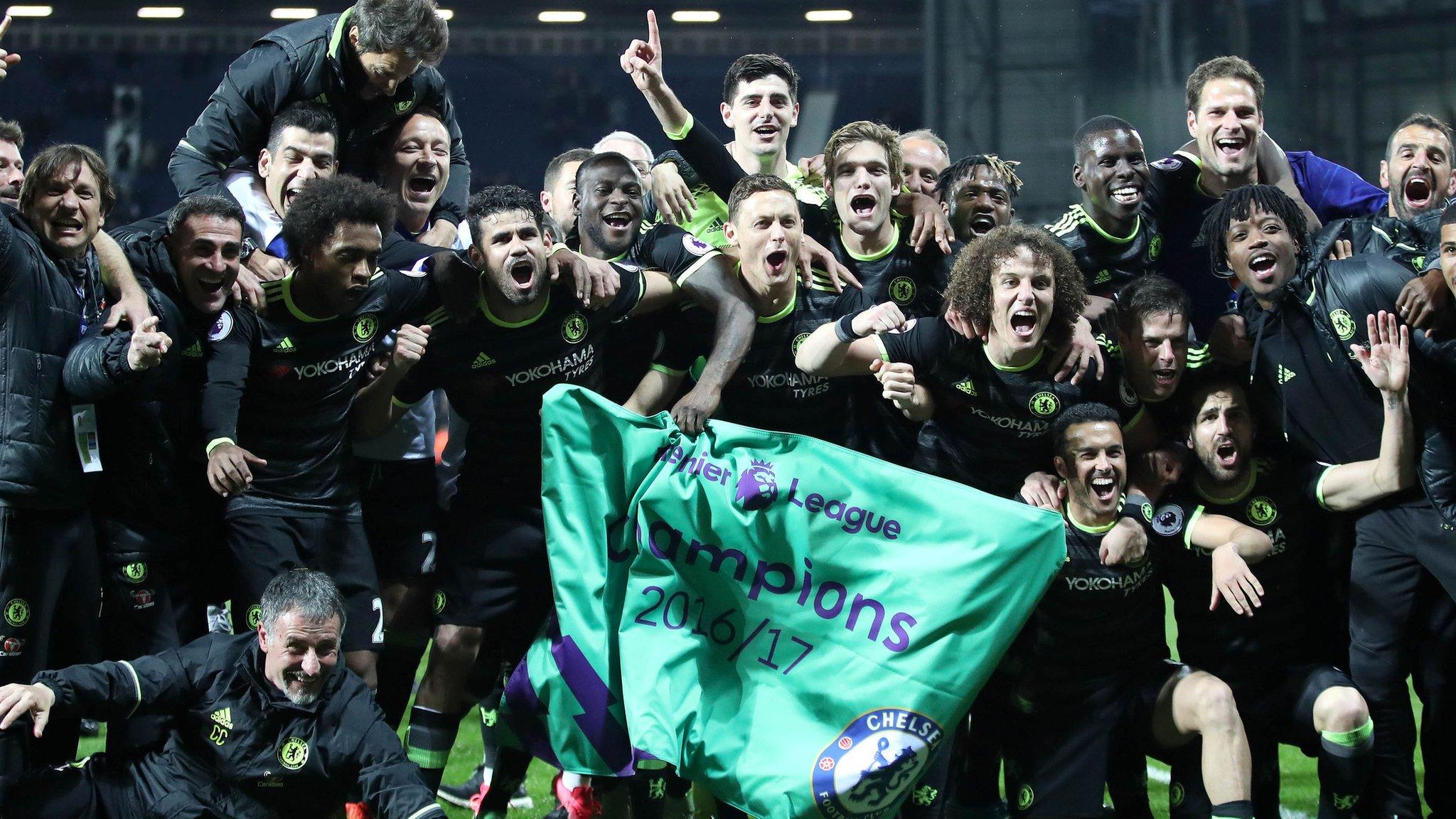 Chelsea players celebrate