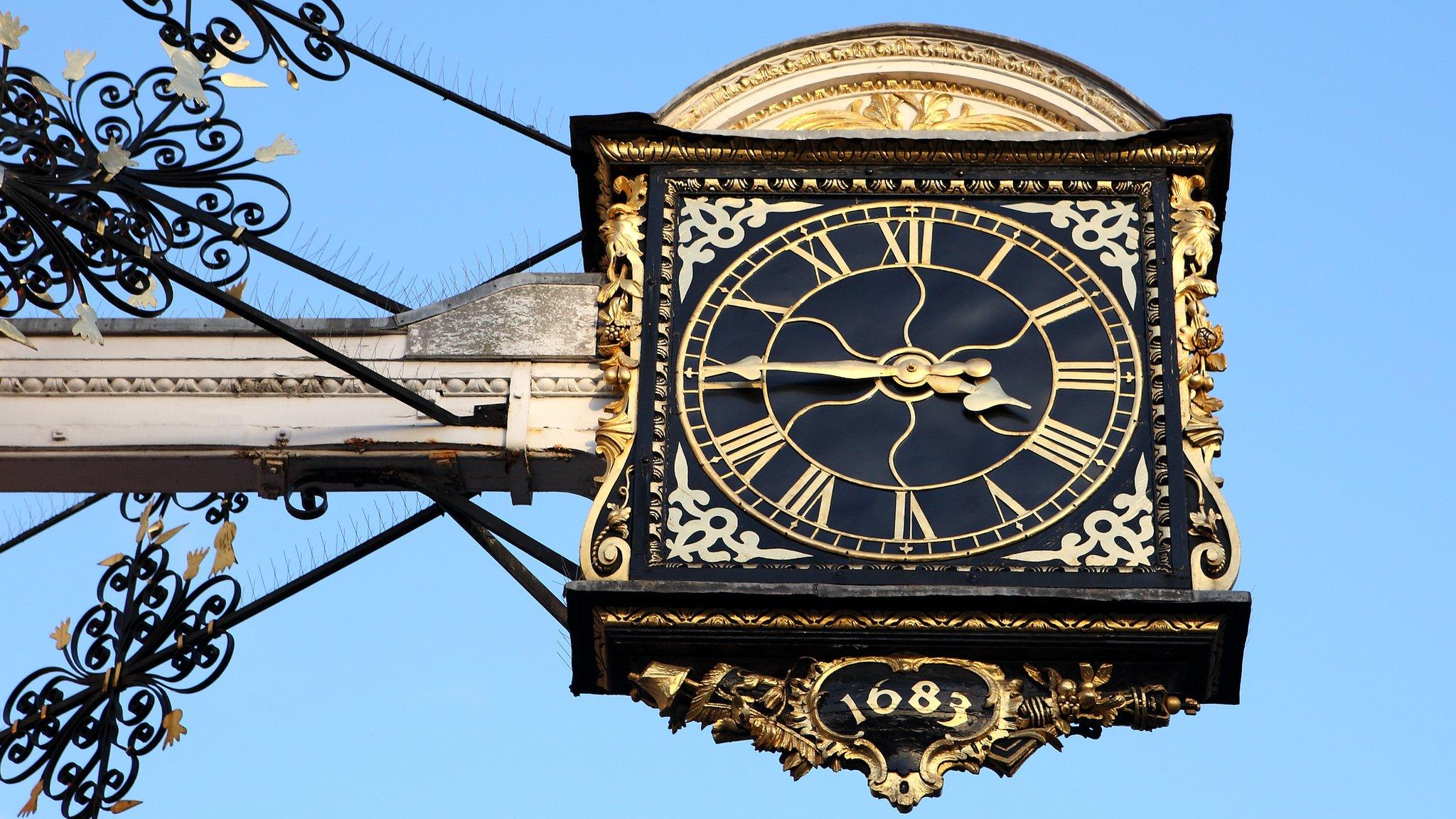 town clock in Guildford