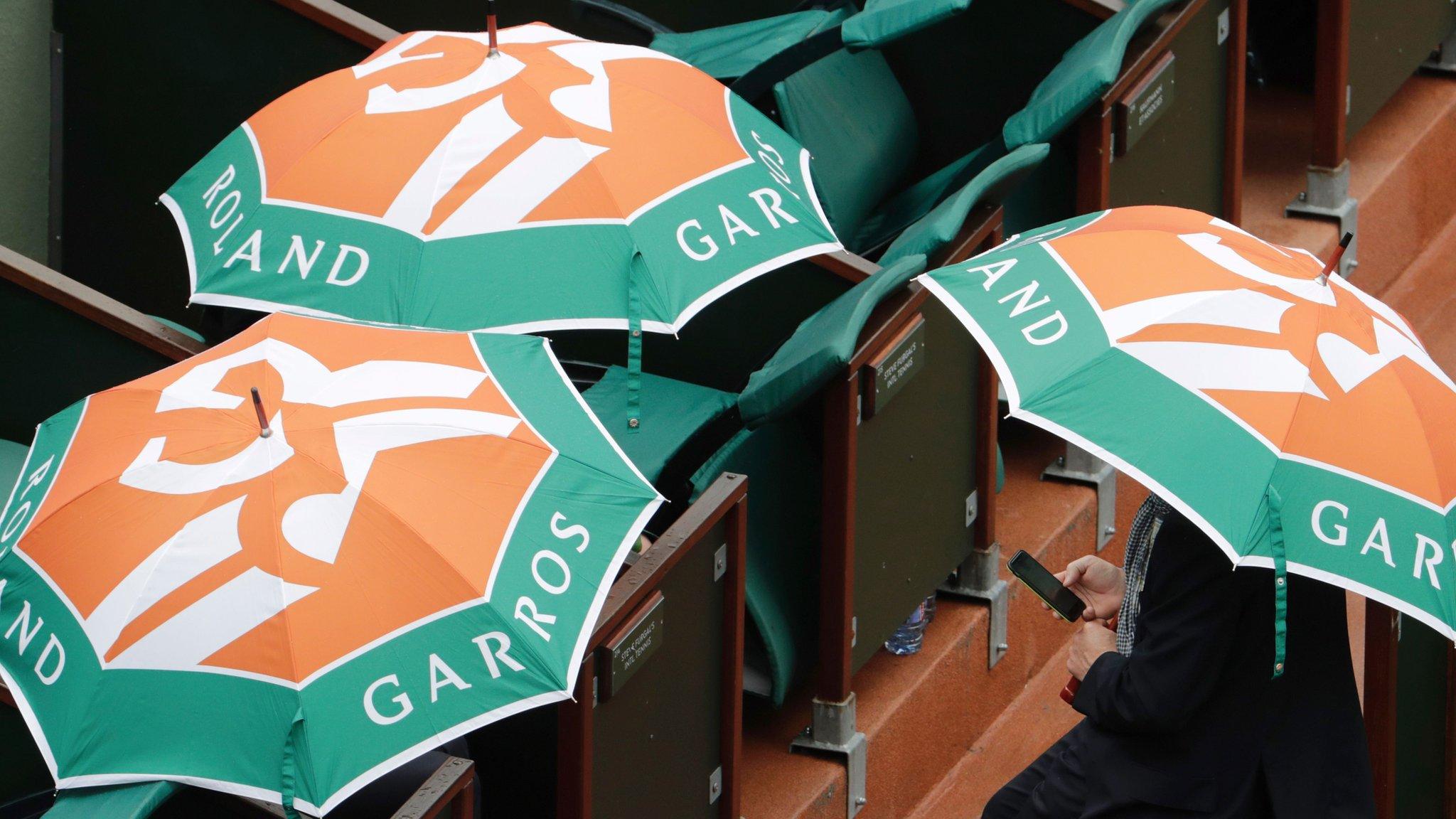 Rain at French Open